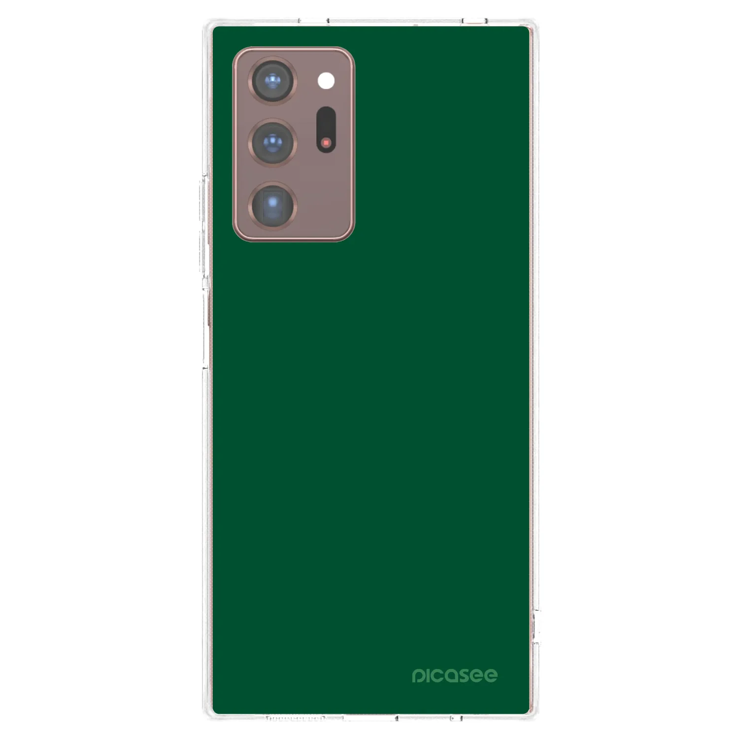 Picasee silikonowe przeźroczyste etui na Samsung Galaxy Note 20 Ultra - Green Gleam