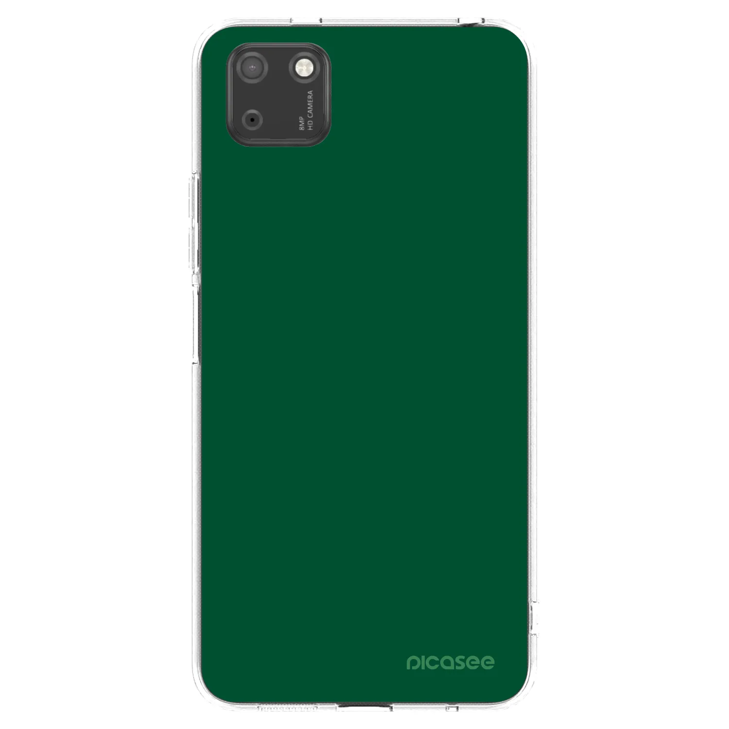 Picasee silikonowe przeźroczyste etui na Huawei Y5P - Green Gleam