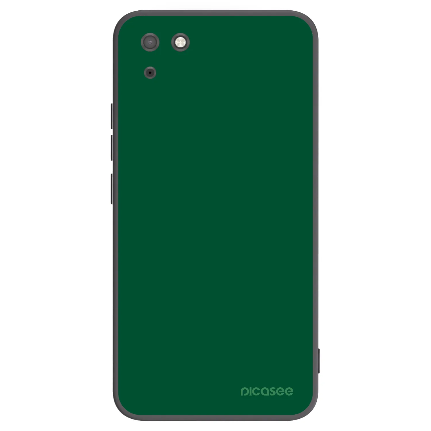 Picasee silikonowe czarne etui na Huawei Y5P - Green Gleam
