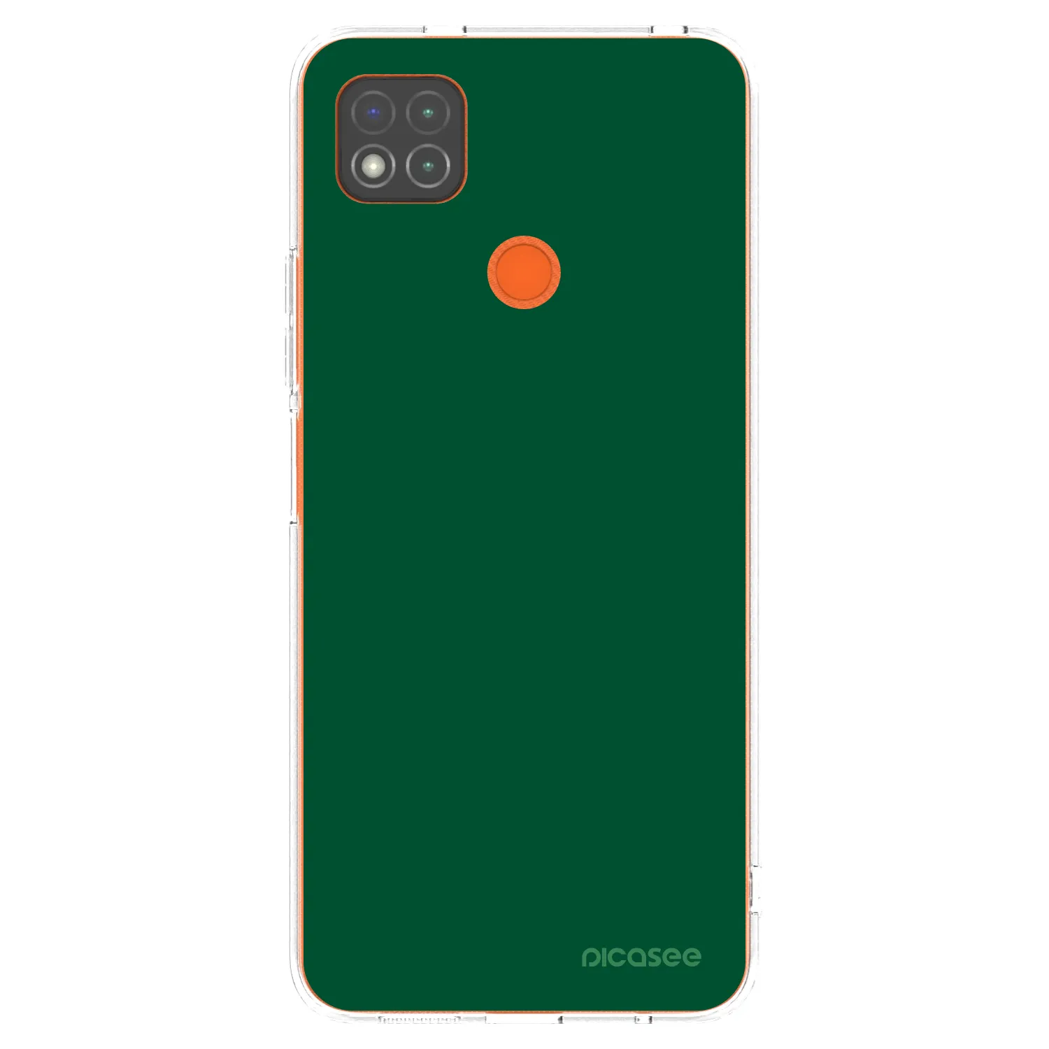 Picasee silikonowe przeźroczyste etui na Xiaomi Redmi 9C - Green Gleam