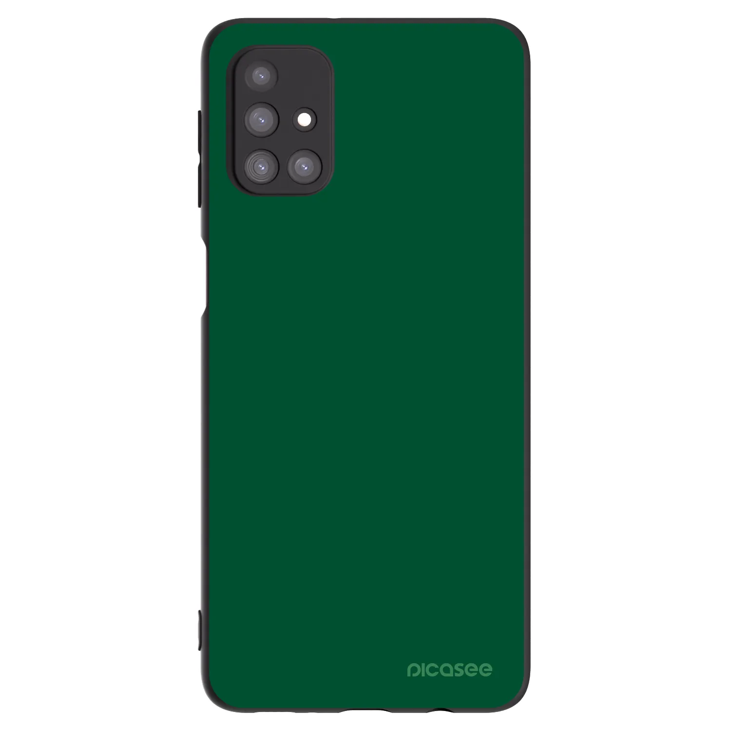 Picasee silikonowe czarne etui na Samsung Galaxy M31s - Green Gleam