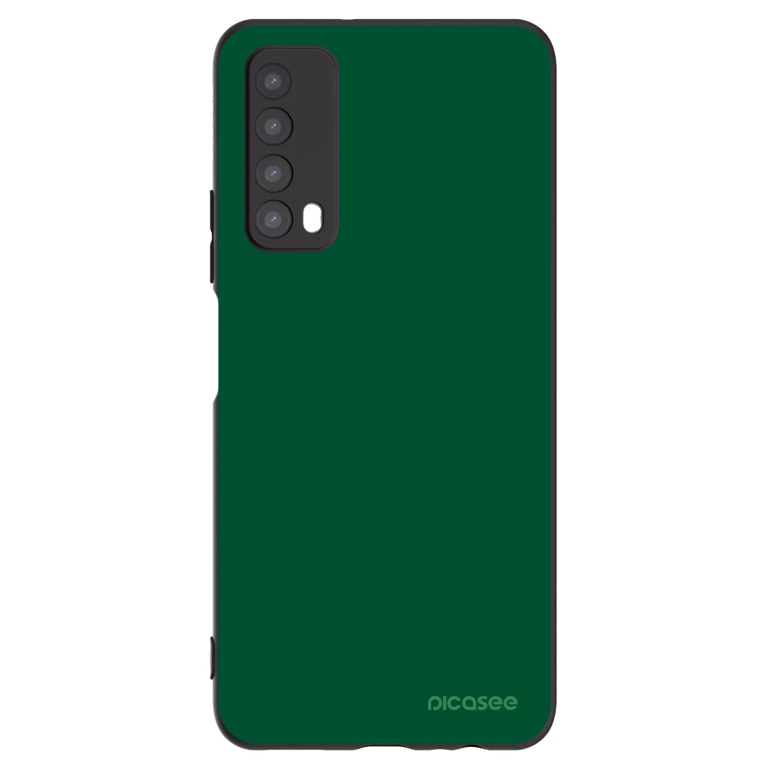 Picasee silikonowe czarne etui na Huawei P Smart 2021 - Green Gleam