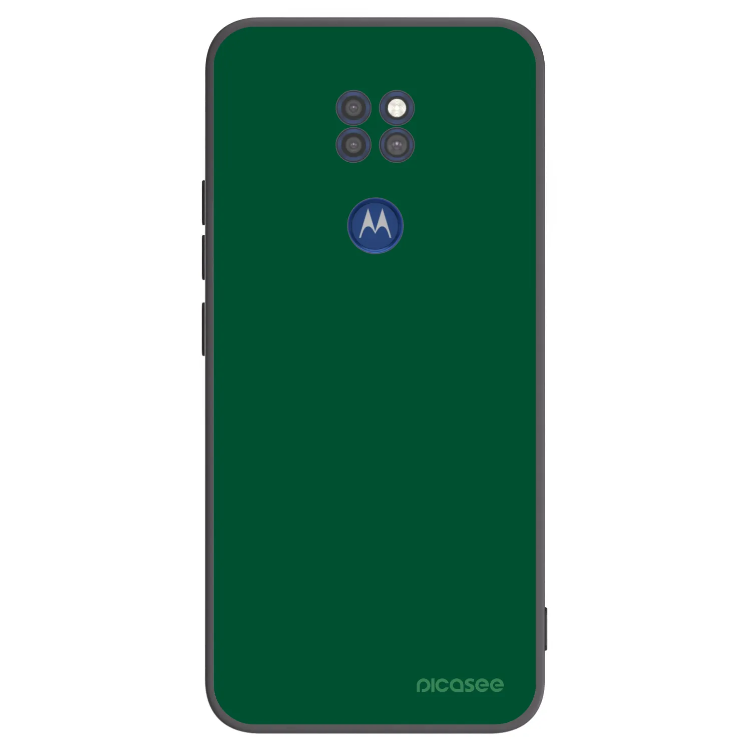 Picasee silikonowe czarne etui na Motorola Moto G9 Play - Green Gleam
