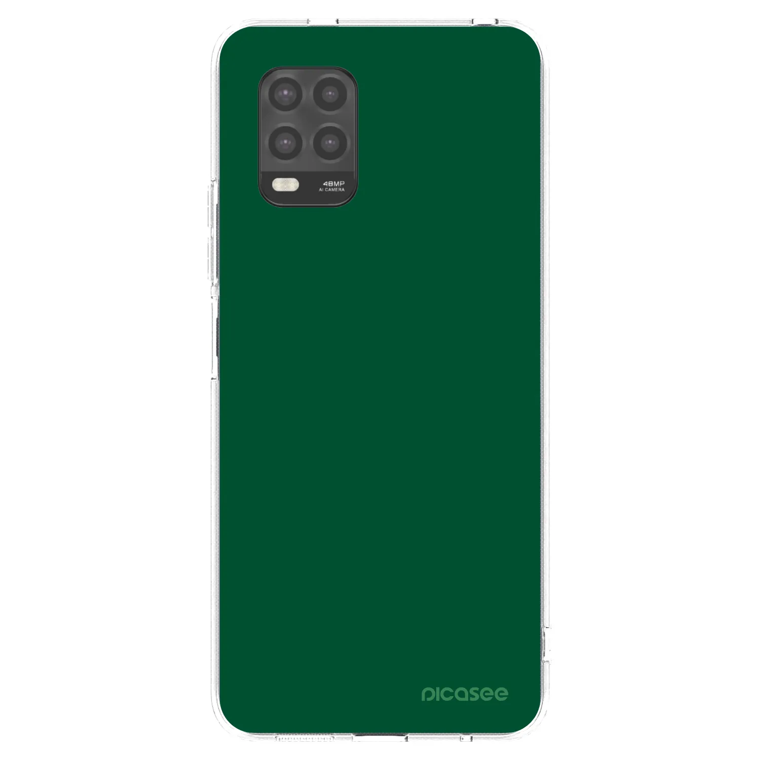Picasee silikonowe przeźroczyste etui na Xiaomi Mi 10 Lite - Green Gleam