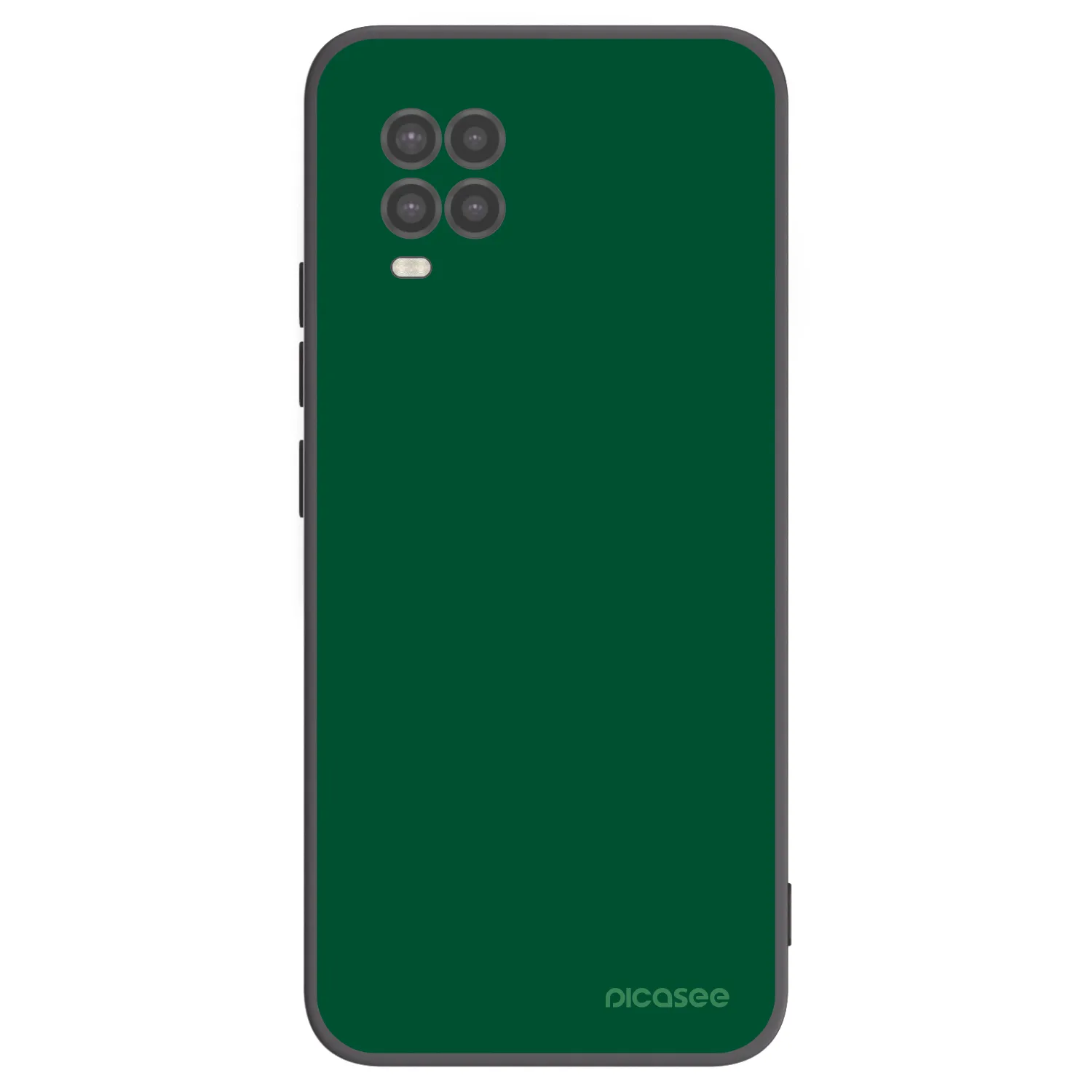 Picasee silikonowe czarne etui na Xiaomi Mi 10 Lite - Green Gleam