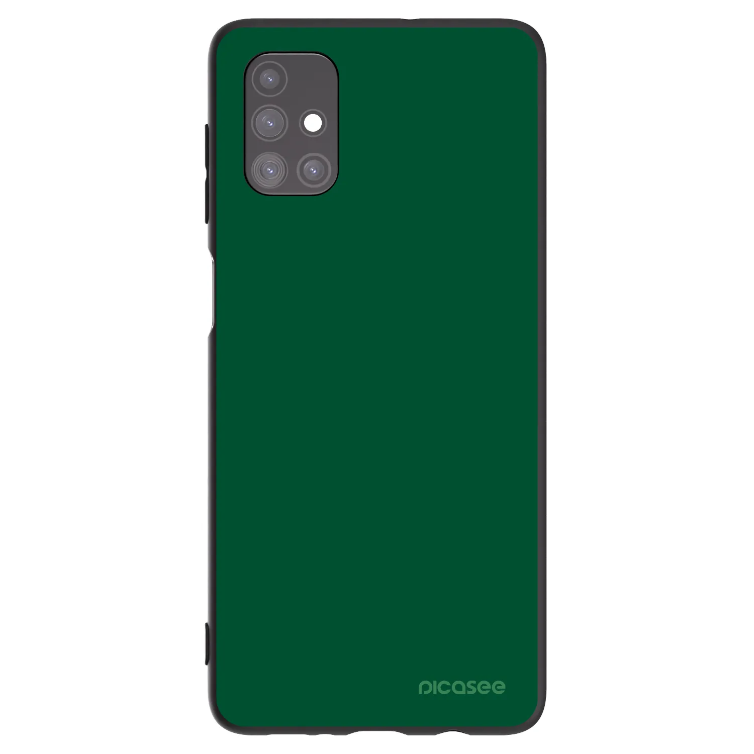 Picasee silikonowe czarne etui na Samsung Galaxy M51 M515F - Green Gleam