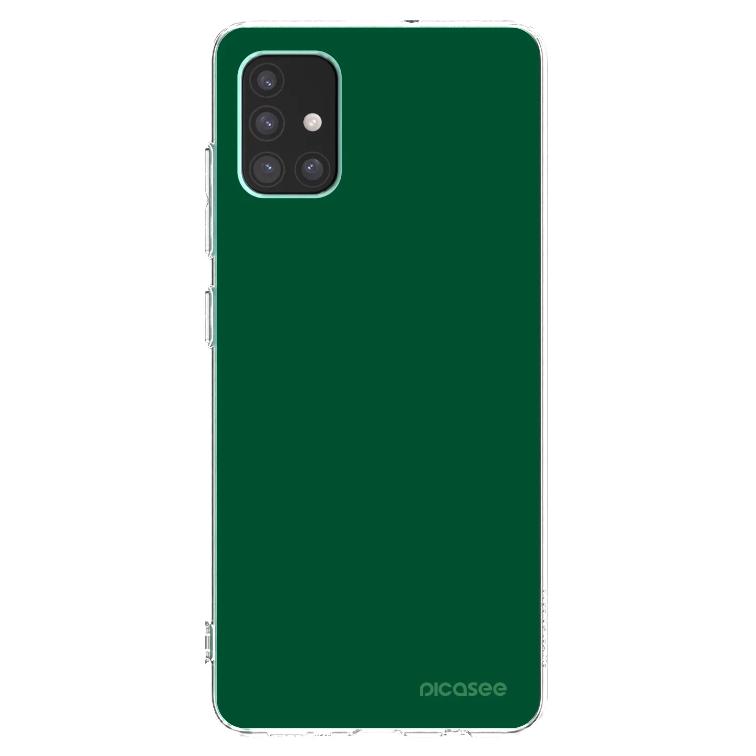 Picasee silikonowe przeźroczyste etui na Samsung Galaxy M51 M515F - Green Gleam