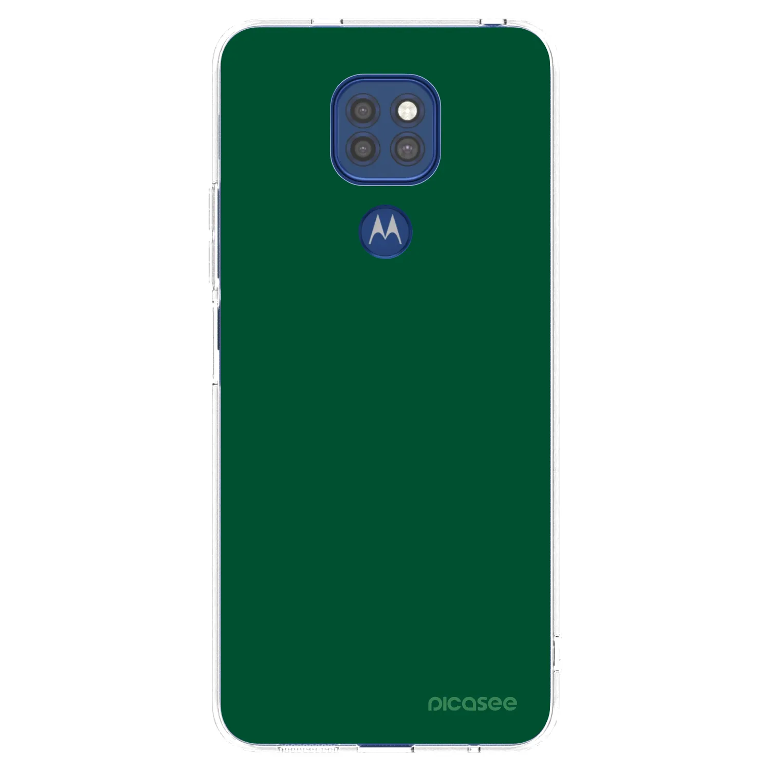Picasee silikonowe przeźroczyste etui na Motorola Moto G9 Play - Green Gleam