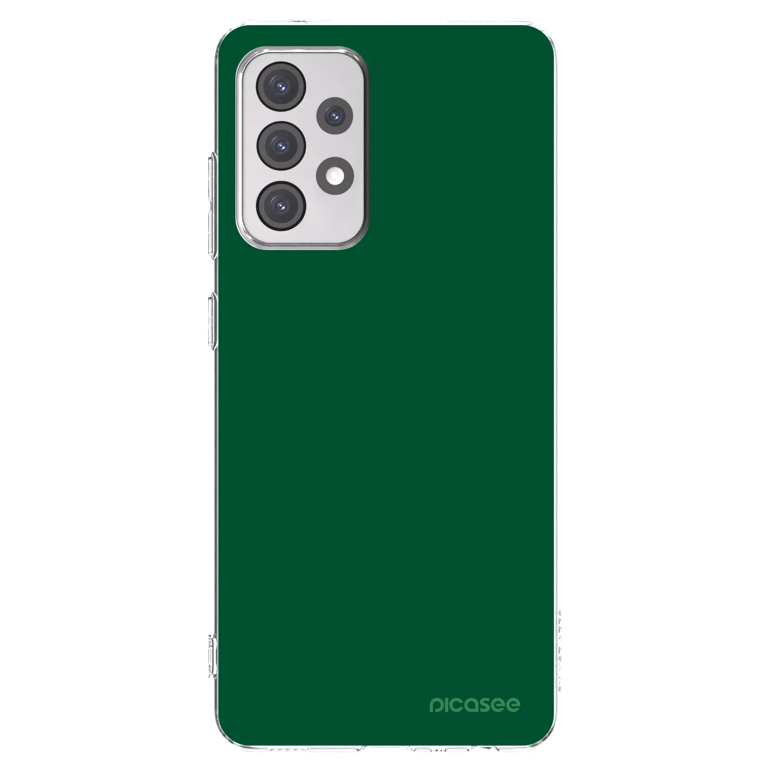Picasee silikonowe przeźroczyste etui na Samsung Galaxy A52 5G A525F - Green Gleam