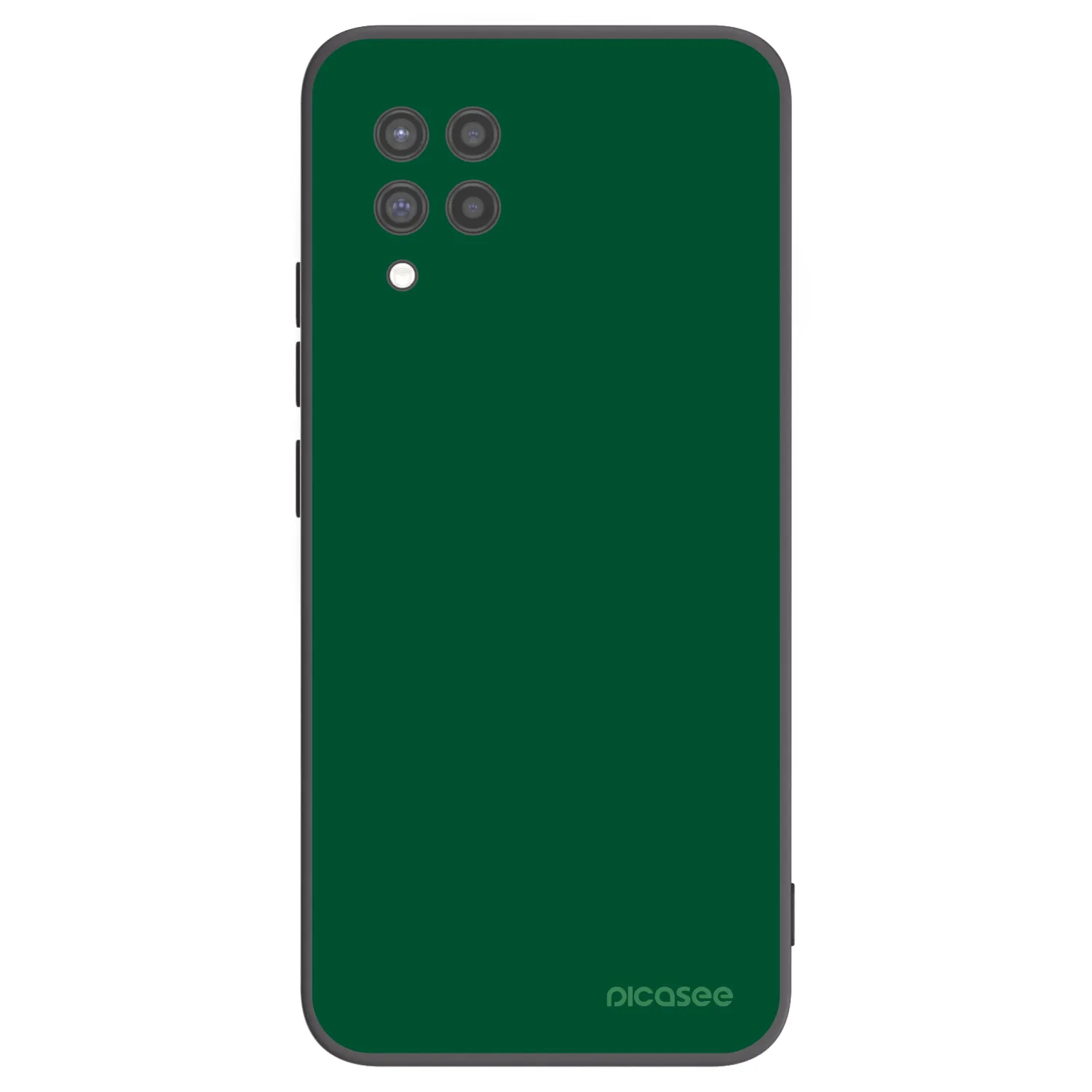 Picasee silikonowe czarne etui na Samsung Galaxy A42 A426B - Green Gleam