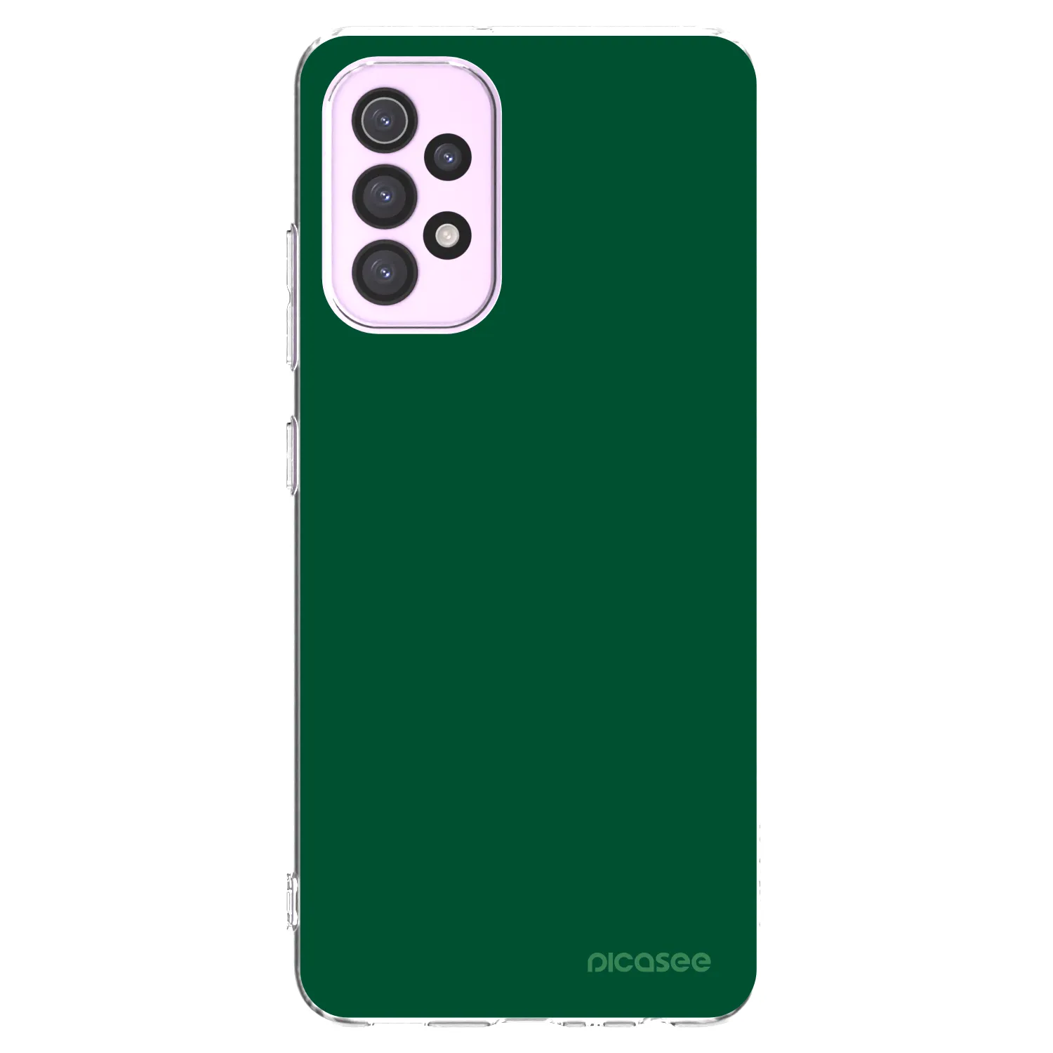 Picasee silikonowe przeźroczyste etui na Samsung Galaxy A32 5G A326B - Green Gleam