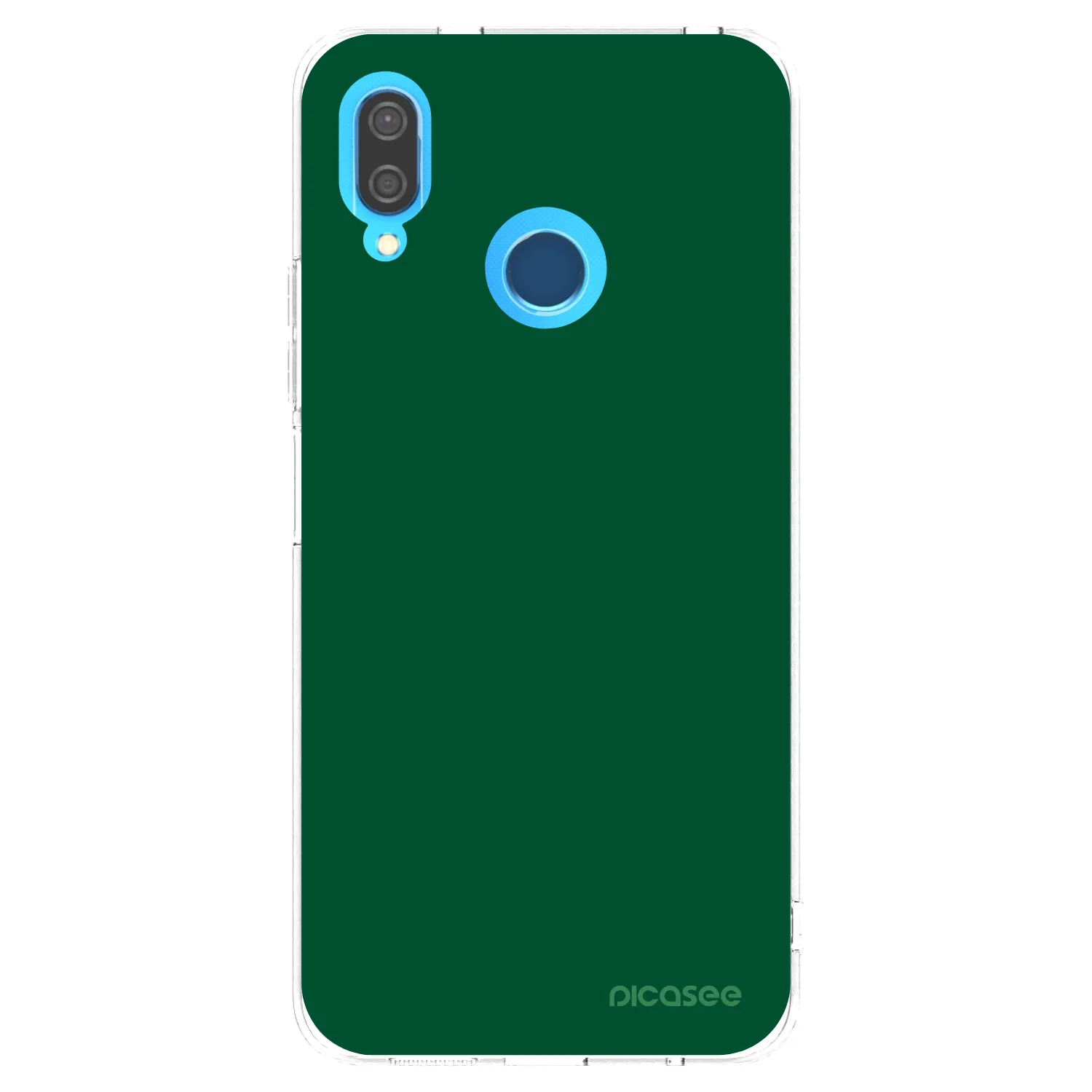 Picasee silikonowe przeźroczyste etui na Huawei P20 Lite - Green Gleam