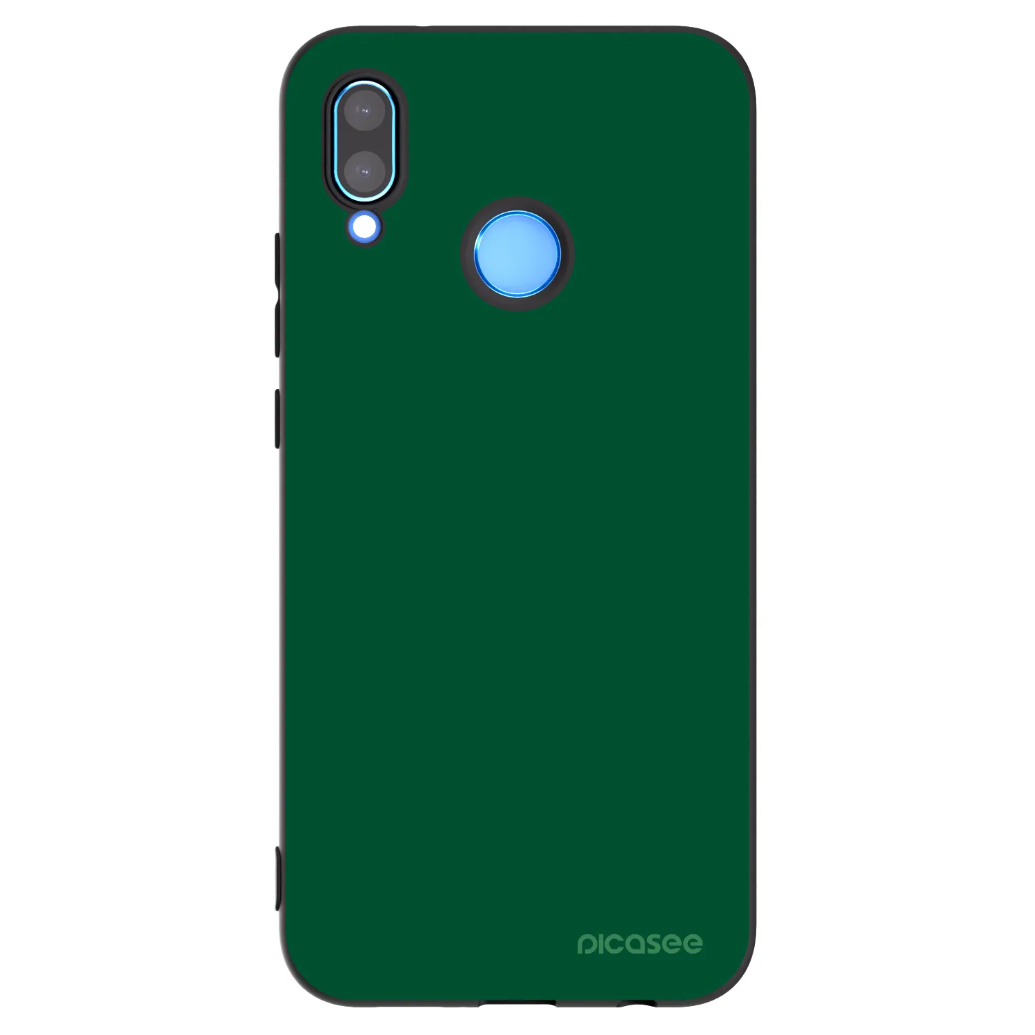 Picasee silikonowe czarne etui na Huawei P20 Lite - Green Gleam