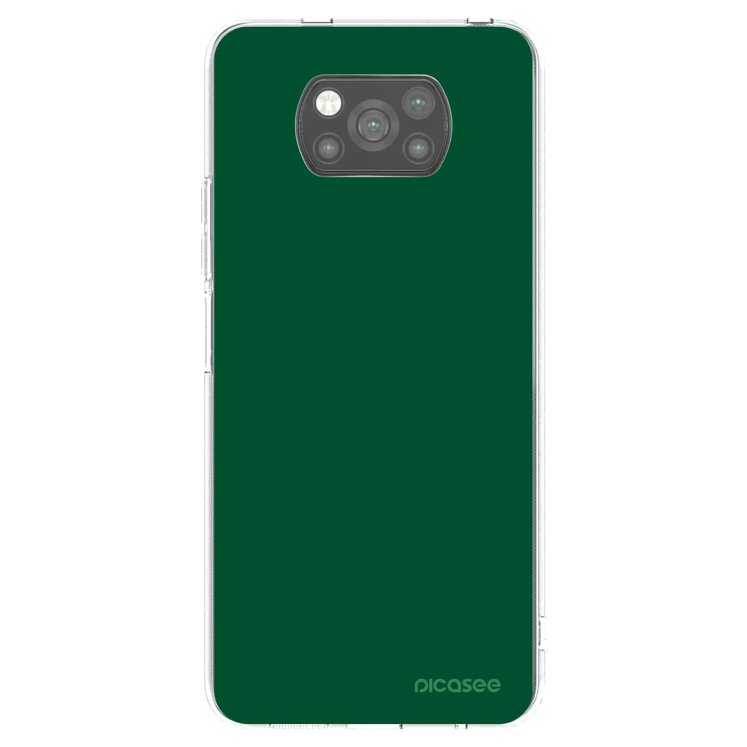 Picasee silikonowe czarne etui na Xiaomi Poco X3 Pro - Green Gleam