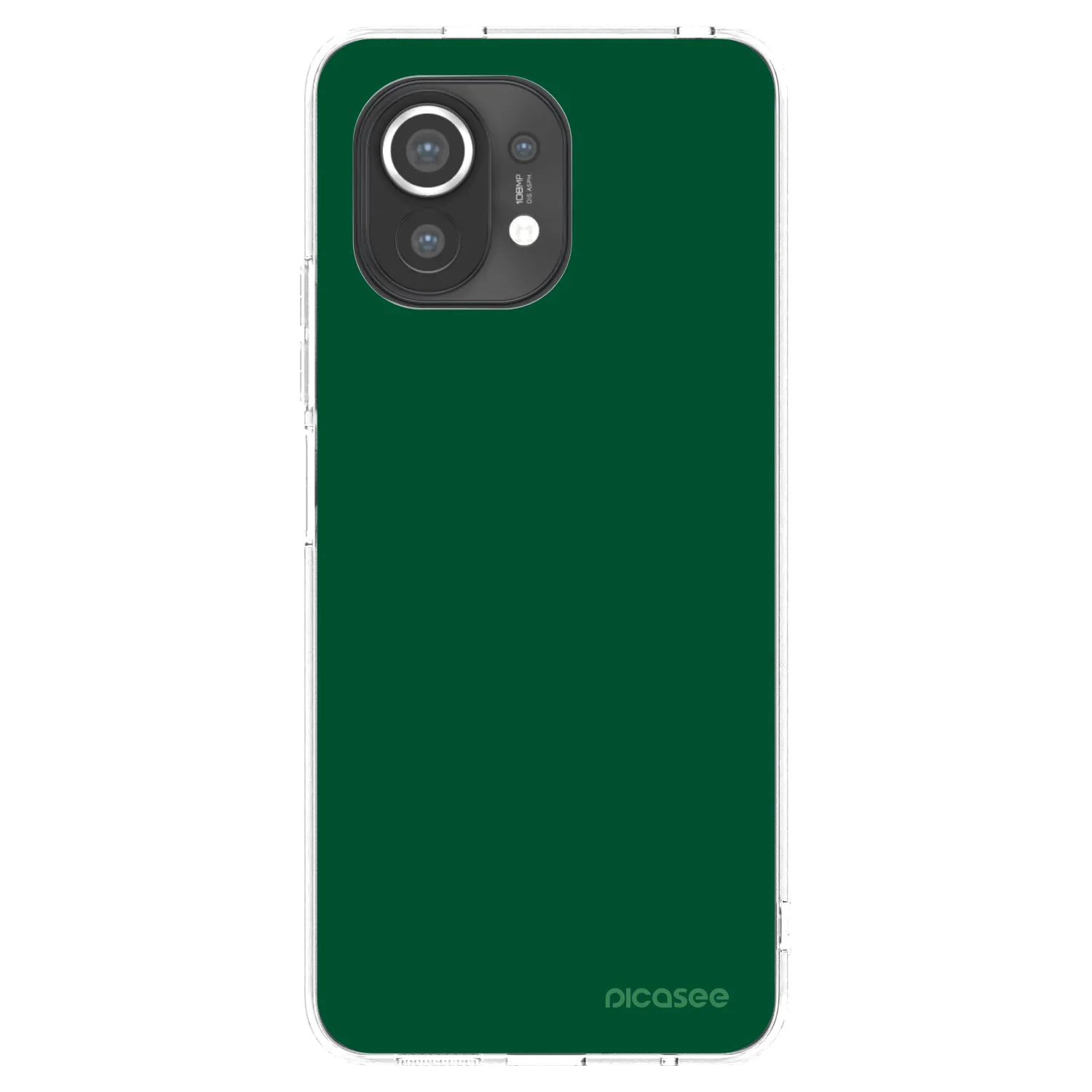 Picasee silikonowe przeźroczyste etui na Xiaomi Mi 11 - Green Gleam