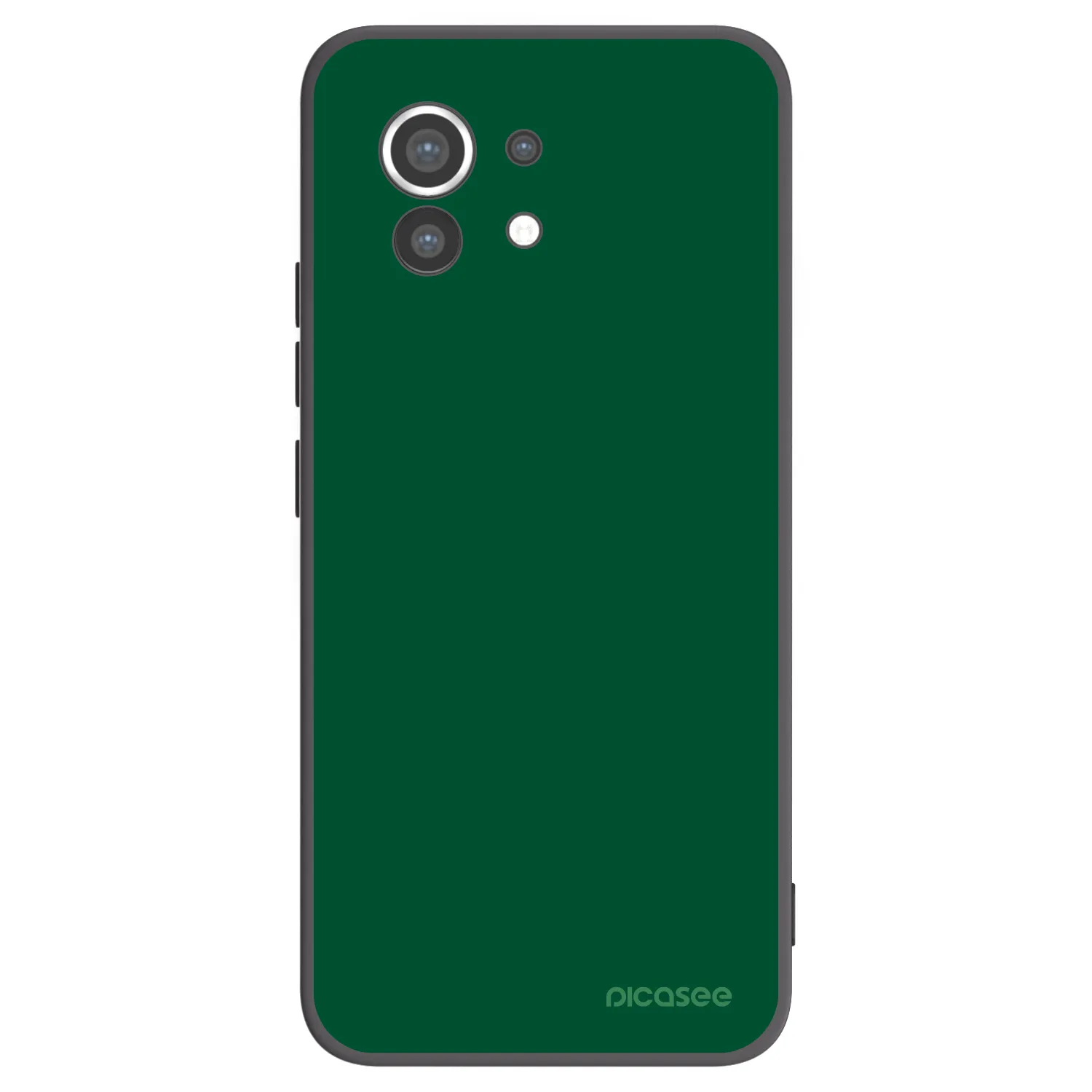 Picasee silikonowe czarne etui na Xiaomi Mi 11 - Green Gleam