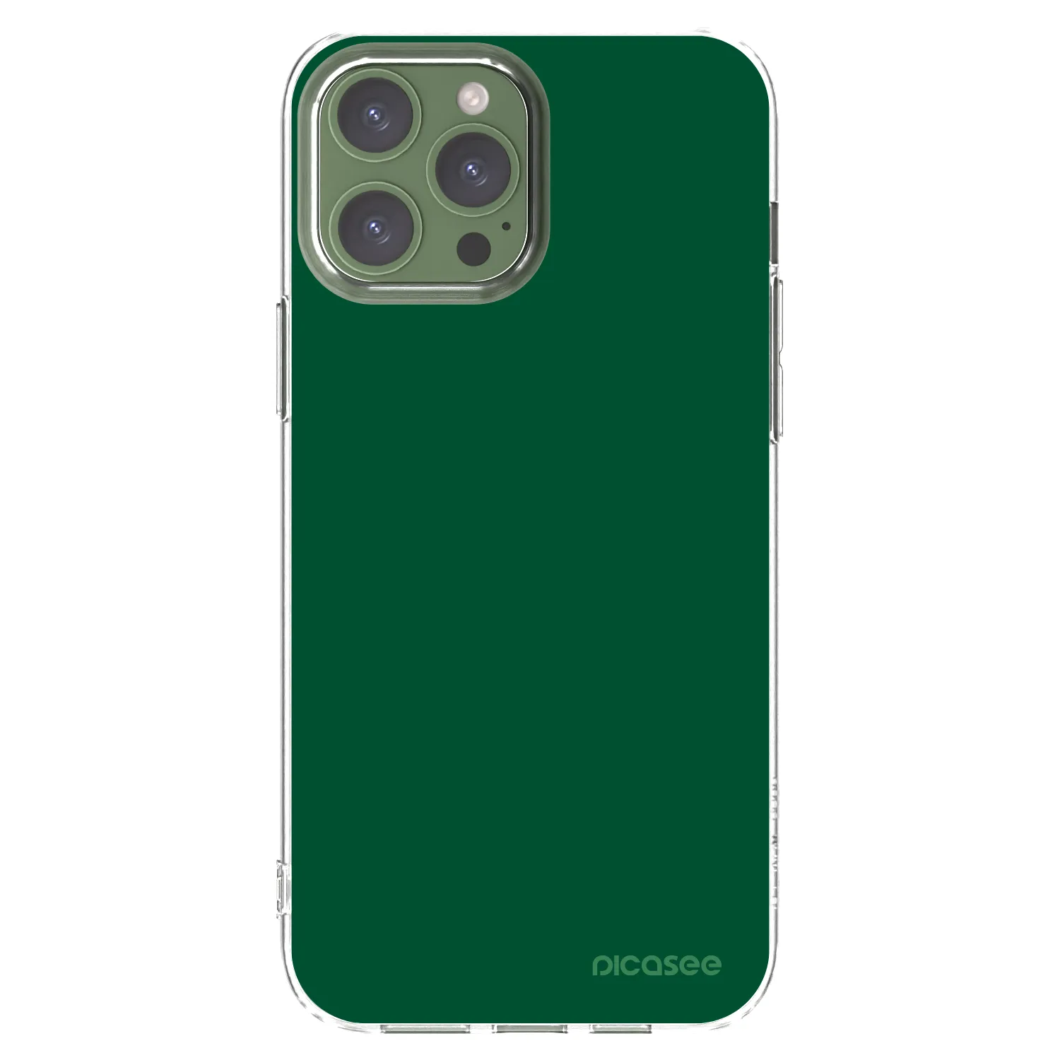 Picasee silikonowe przeźroczyste etui na Apple iPhone 13 Pro Max - Green Gleam