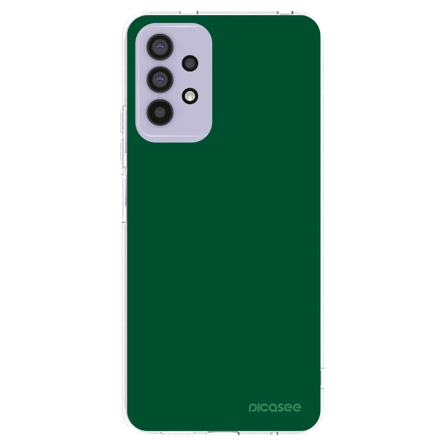 Picasee silikonowe przeźroczyste etui na Samsung Galaxy A32 4G SM-A325F - Green Gleam