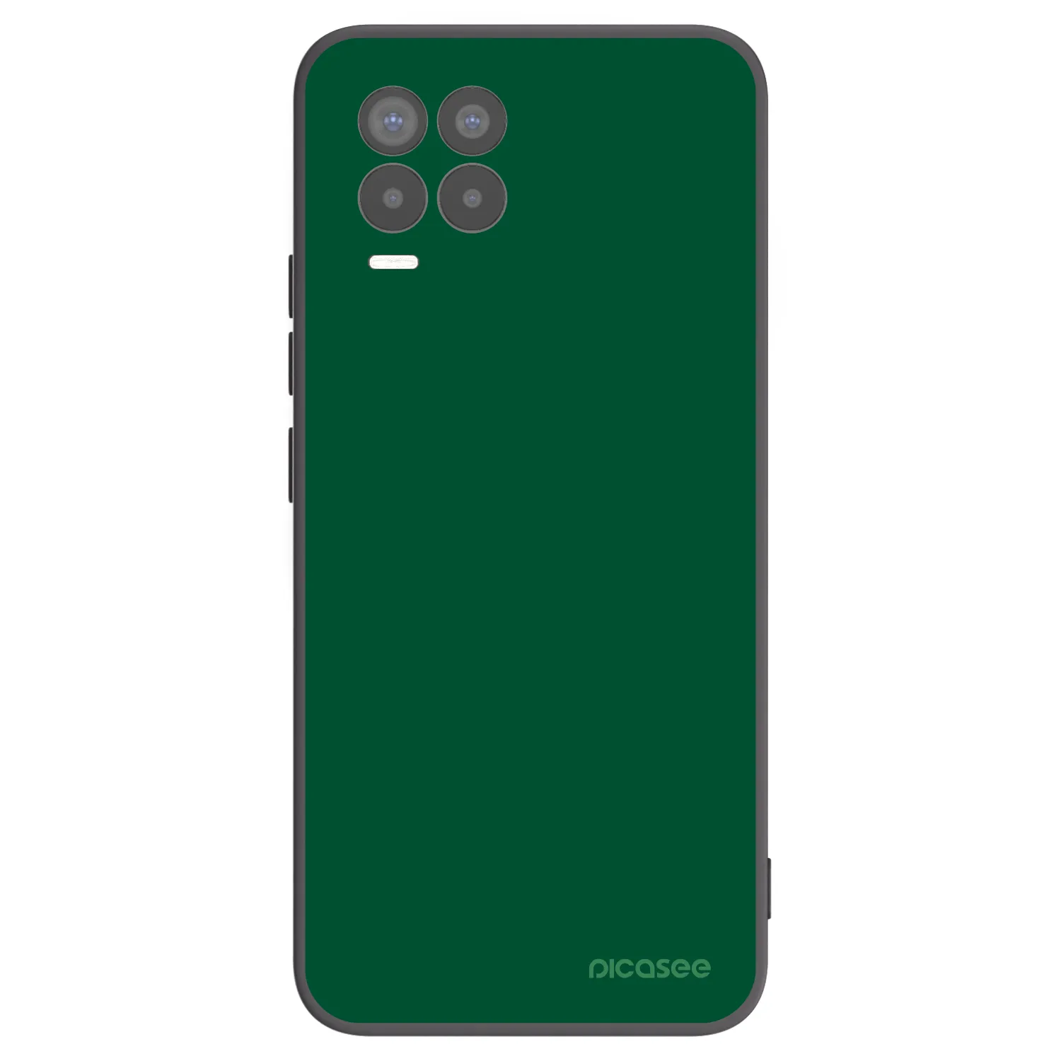 Picasee silikonowe czarne etui na Realme 8 Pro - Green Gleam