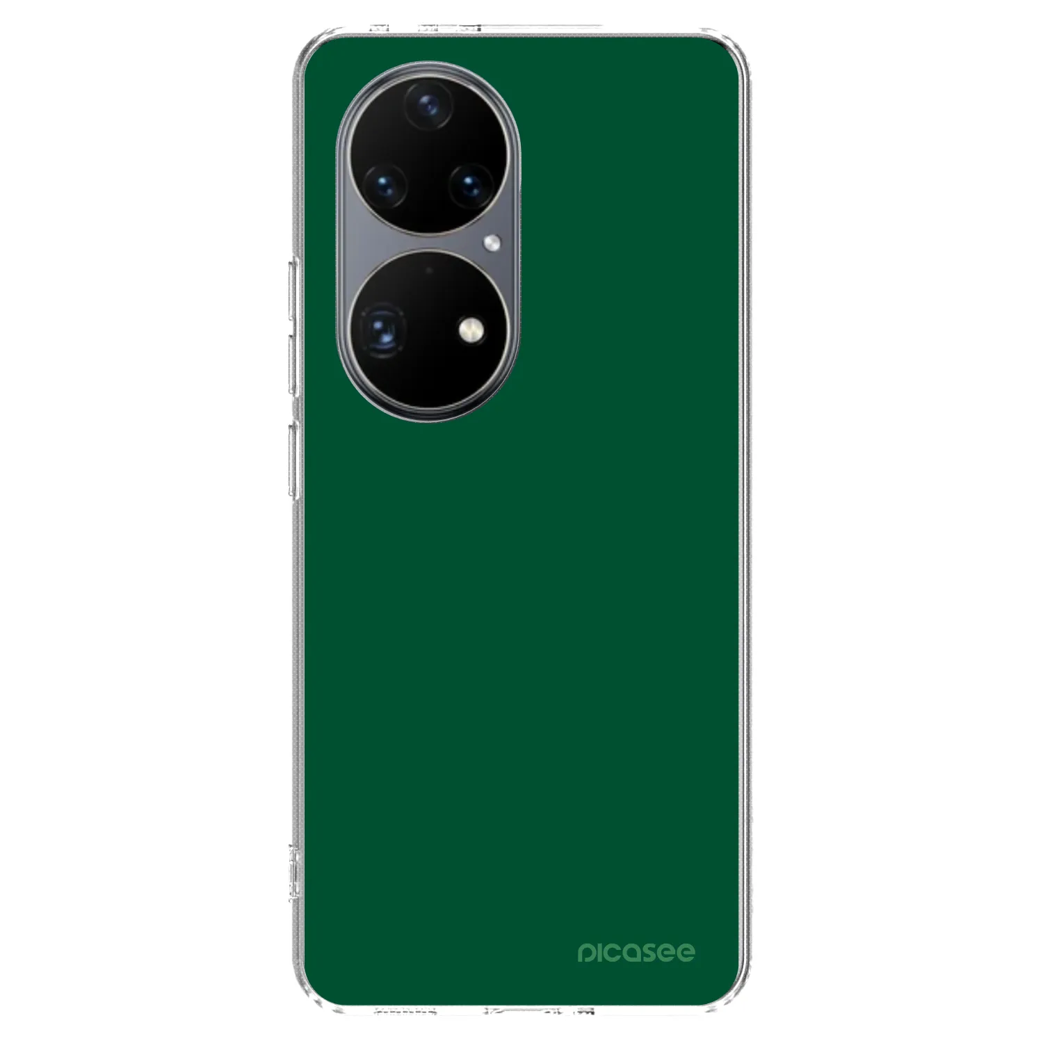 Picasee silikonowe przeźroczyste etui na Huawei P50 - Green Gleam
