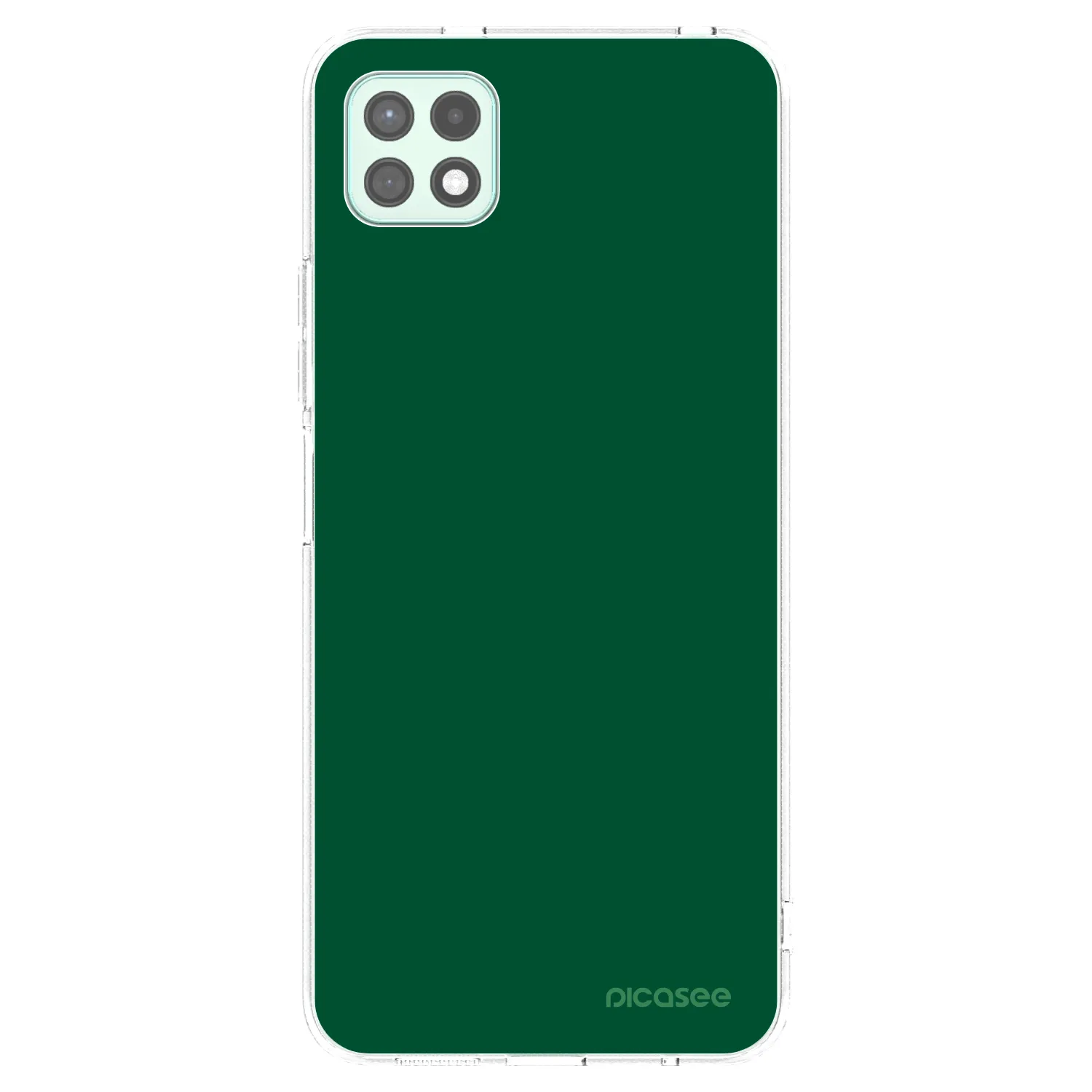 Picasee silikonowe przeźroczyste etui na Samsung Galaxy A22 A226B 5G - Green Gleam