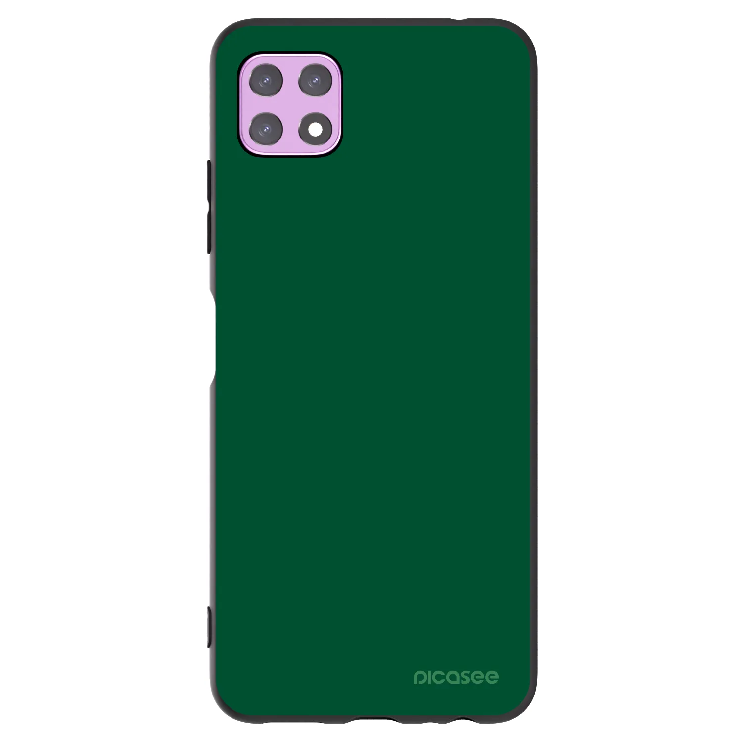 Picasee silikonowe czarne etui na Samsung Galaxy A22 A226B 5G - Green Gleam