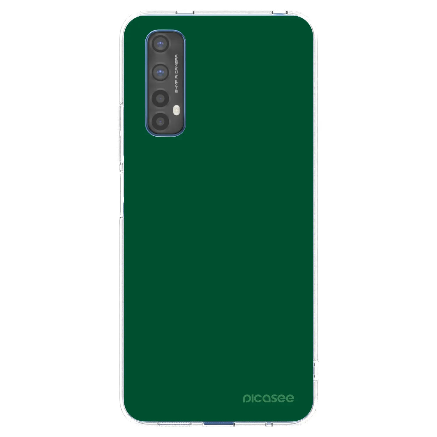 Picasee silikonowe przeźroczyste etui na Realme 7 - Green Gleam