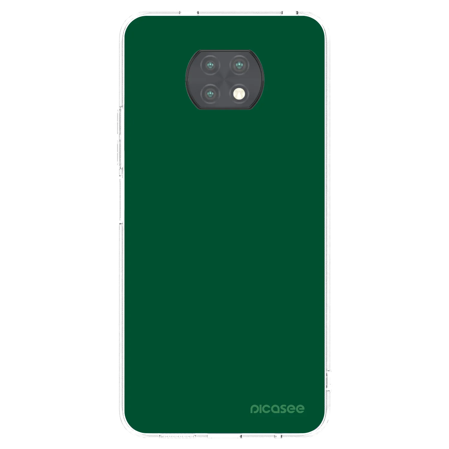 Picasee silikonowe przeźroczyste etui na Xiaomi Redmi Note 9T - Green Gleam
