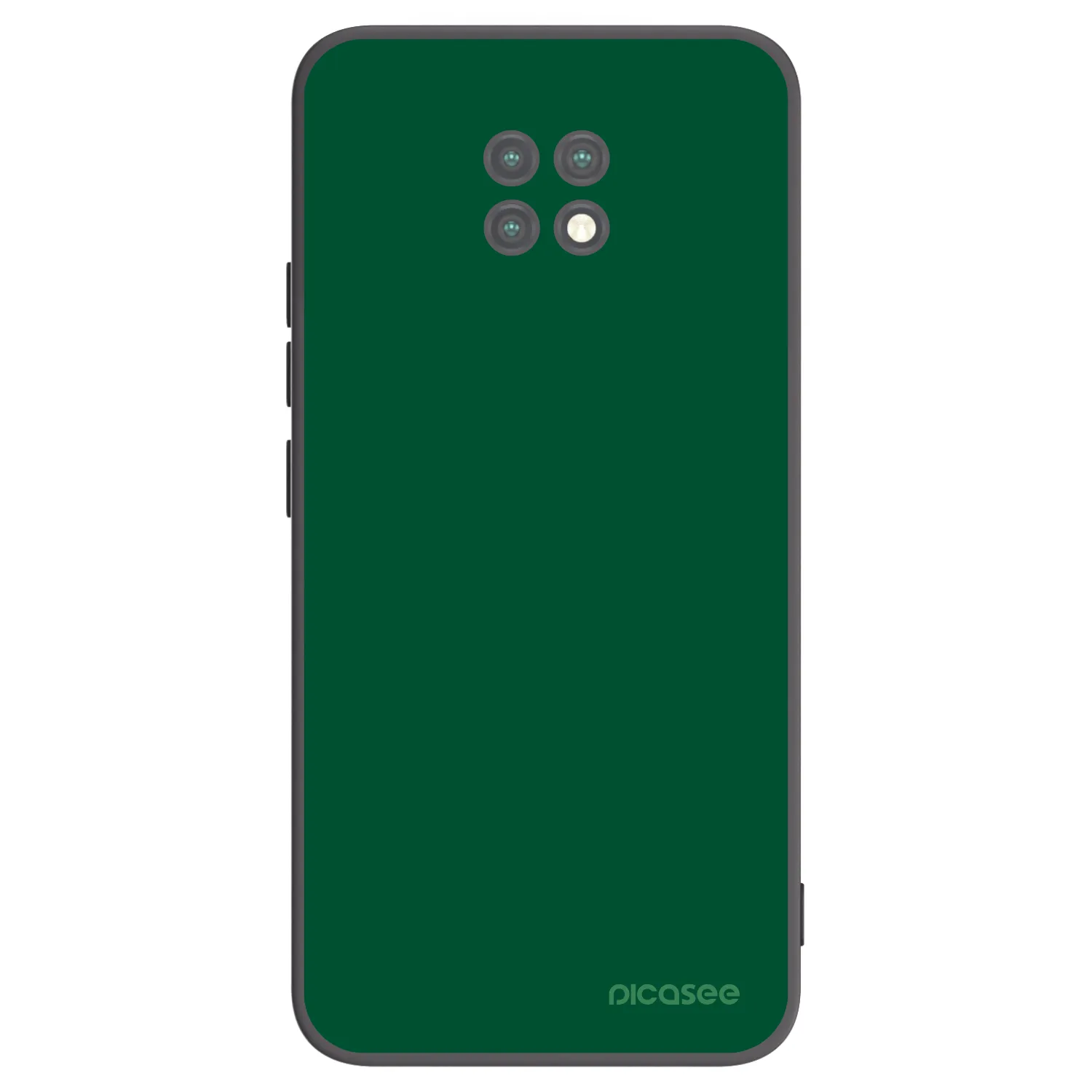 Picasee silikonowe czarne etui na Xiaomi Redmi Note 9T - Green Gleam