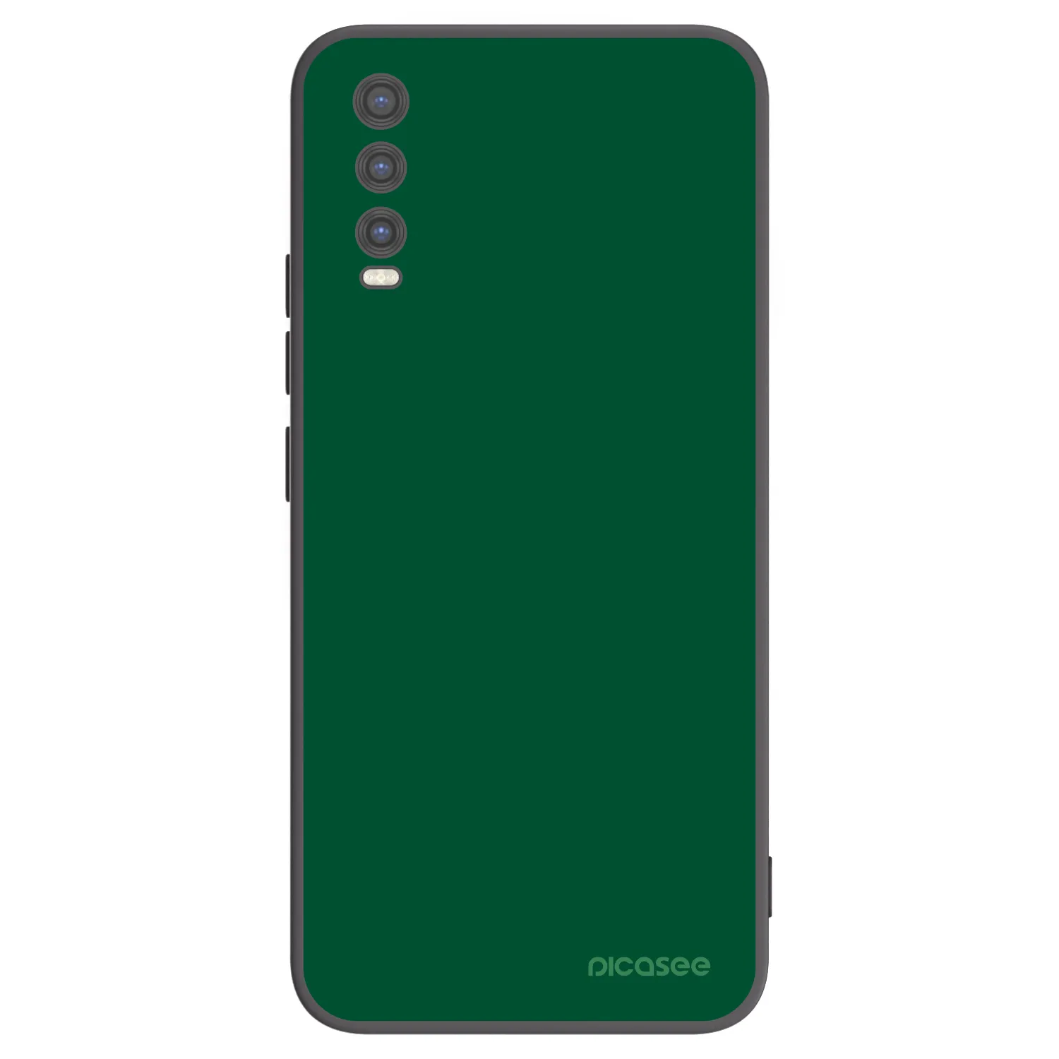 Picasee silikonowe czarne etui na Vivo Y20s - Green Gleam