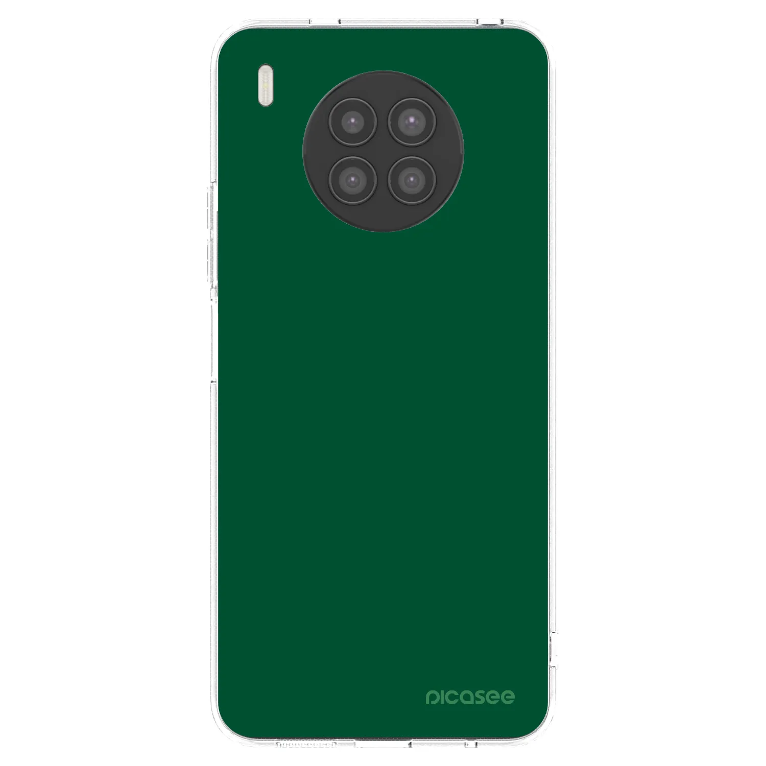 Picasee silikonowe przeźroczyste etui na Huawei Nova 8i - Green Gleam