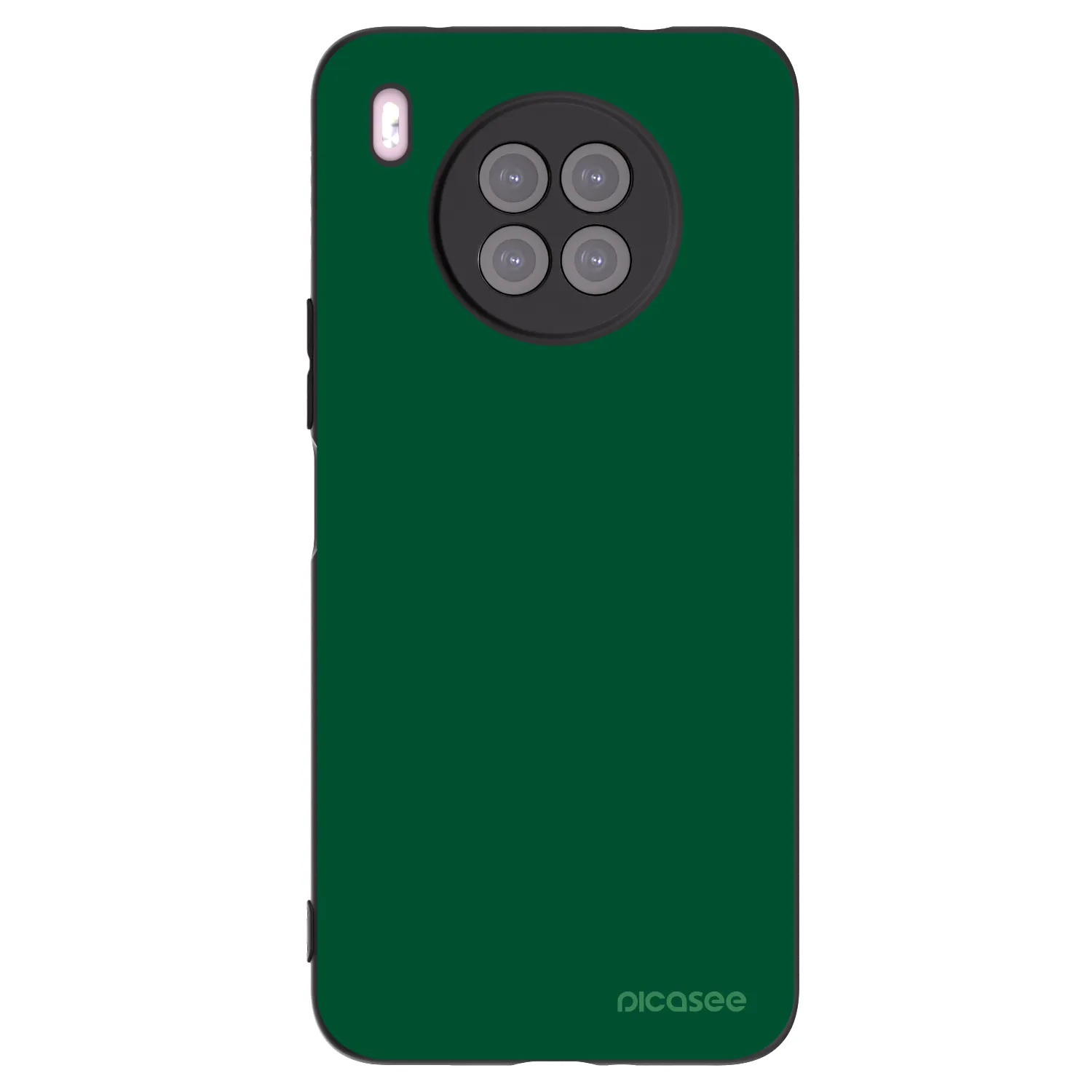 Picasee silikonowe czarne etui na Huawei Nova 8i - Green Gleam