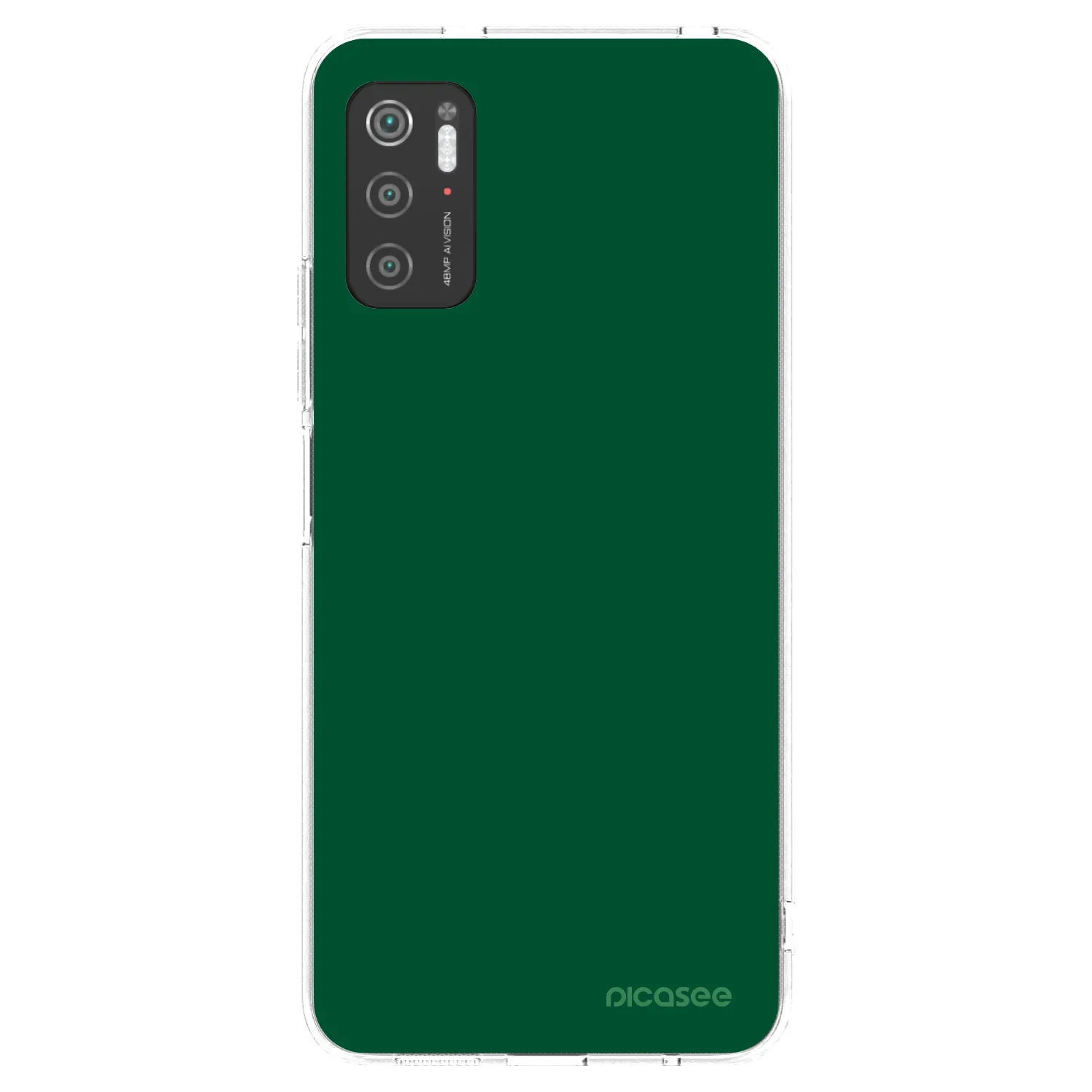 Picasee silikonowe przeźroczyste etui na Xiaomi Poco M3 Pro 5G - Green Gleam