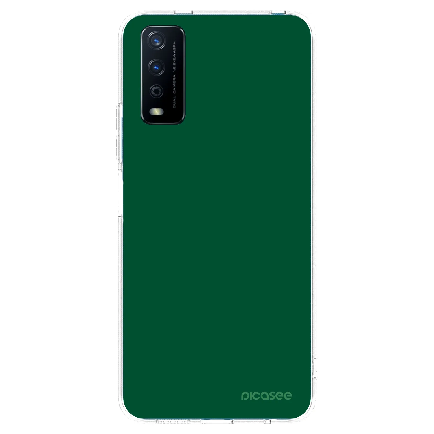 Picasee silikonowe przeźroczyste etui na Vivo Y11s - Green Gleam