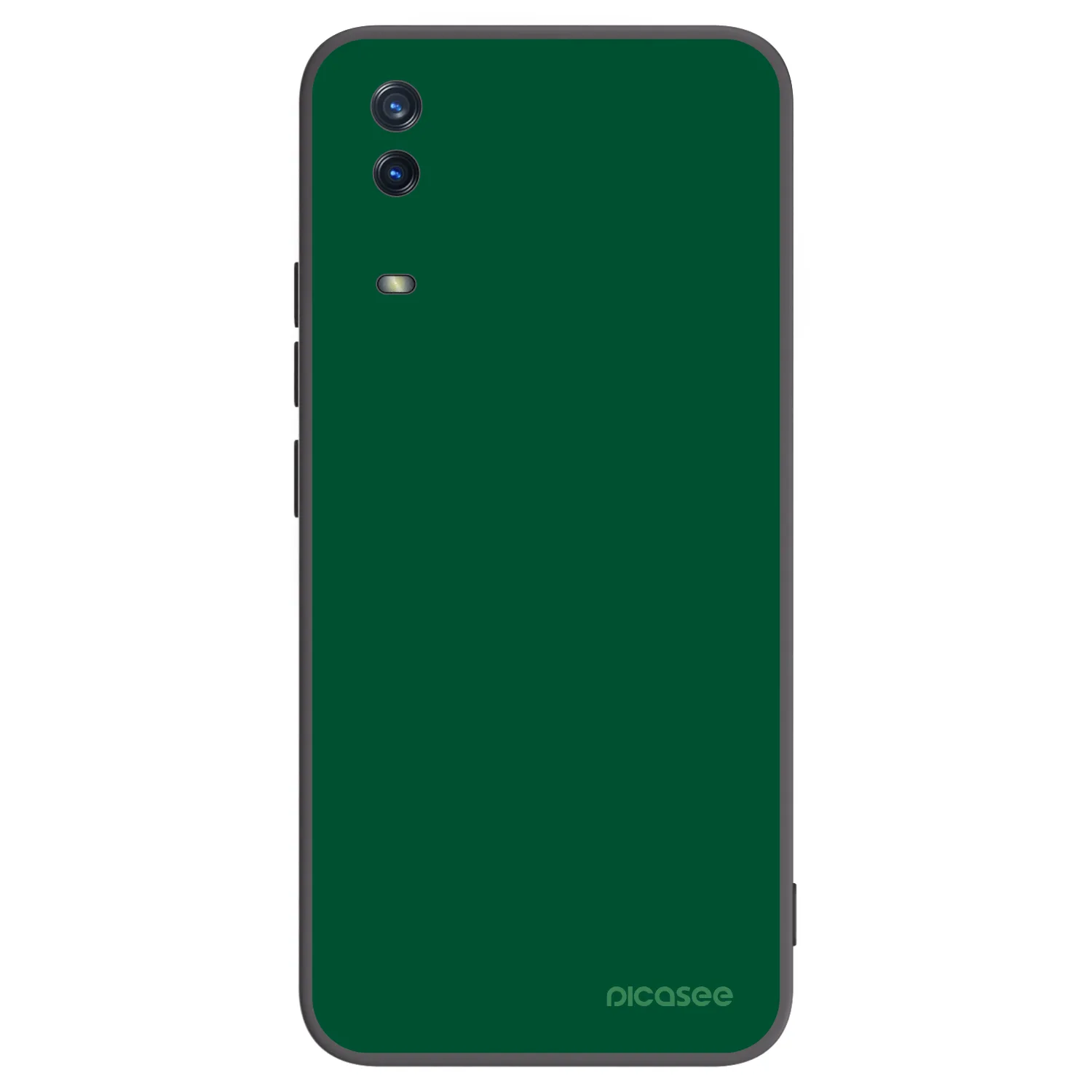 Picasee silikonowe czarne etui na Vivo Y11s - Green Gleam