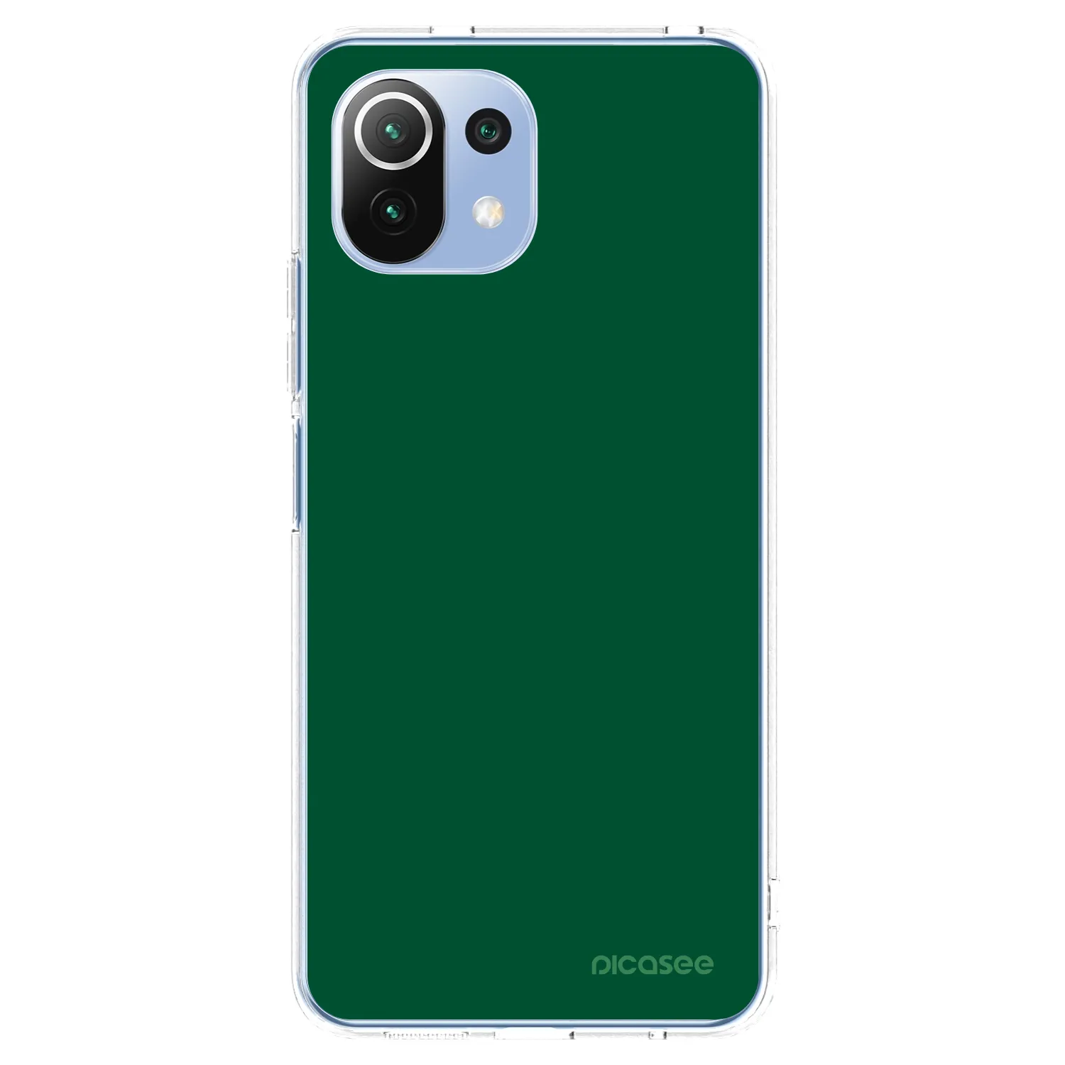 Picasee silikonowe przeźroczyste etui na Xiaomi 11 Lite 5G NE - Green Gleam