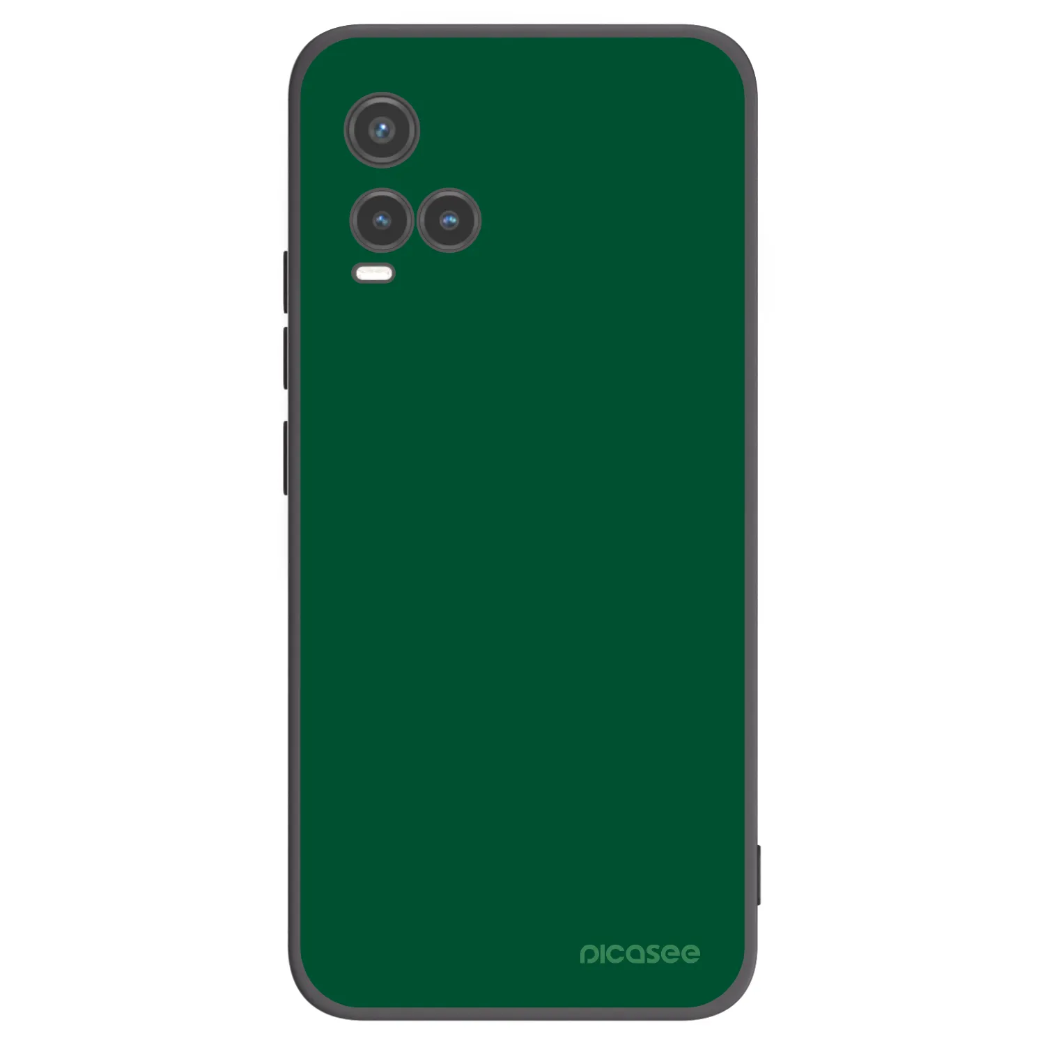 Picasee silikonowe czarne etui na Vivo Y33s - Green Gleam