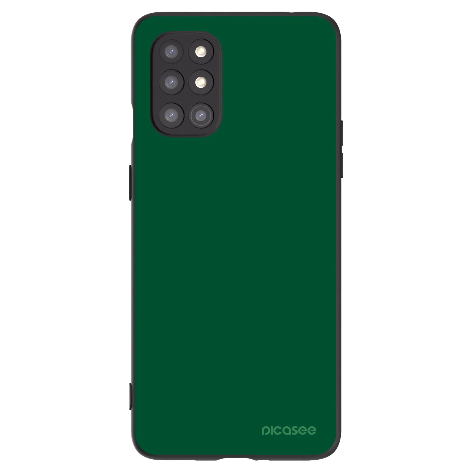 Picasee silikonowe czarne etui na OnePlus 8T - Green Gleam