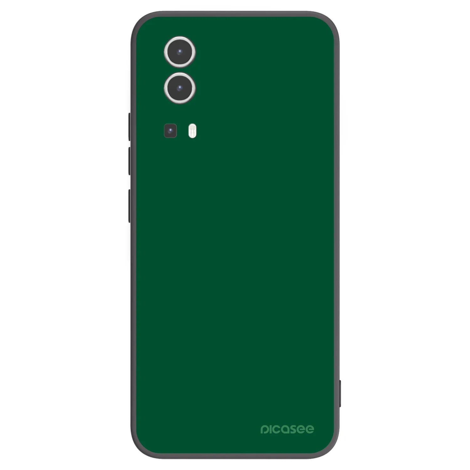 Picasee silikonowe czarne etui na Vivo Y72 5G - Green Gleam
