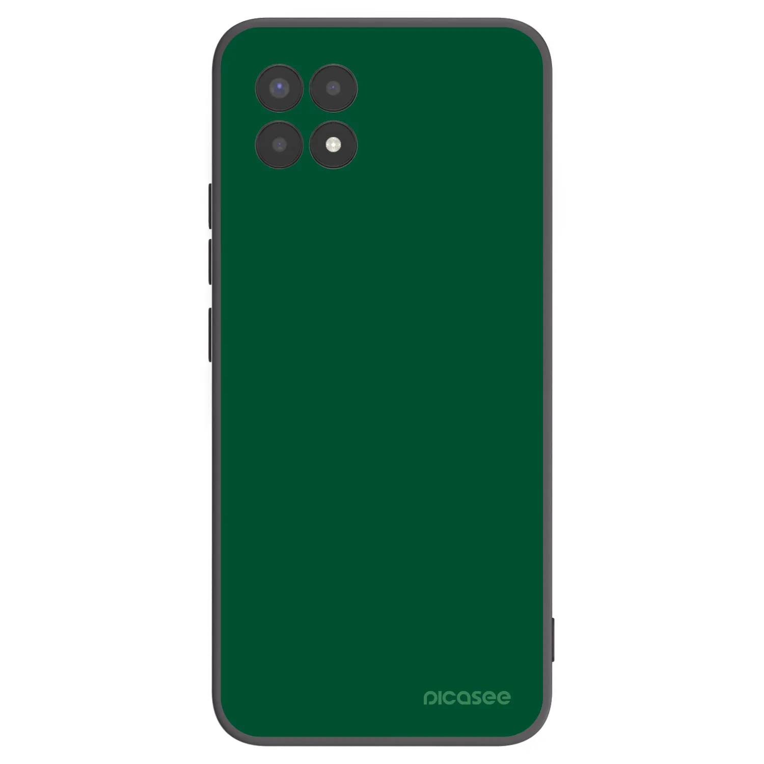 Picasee silikonowe czarne etui na Realme 8i - Green Gleam