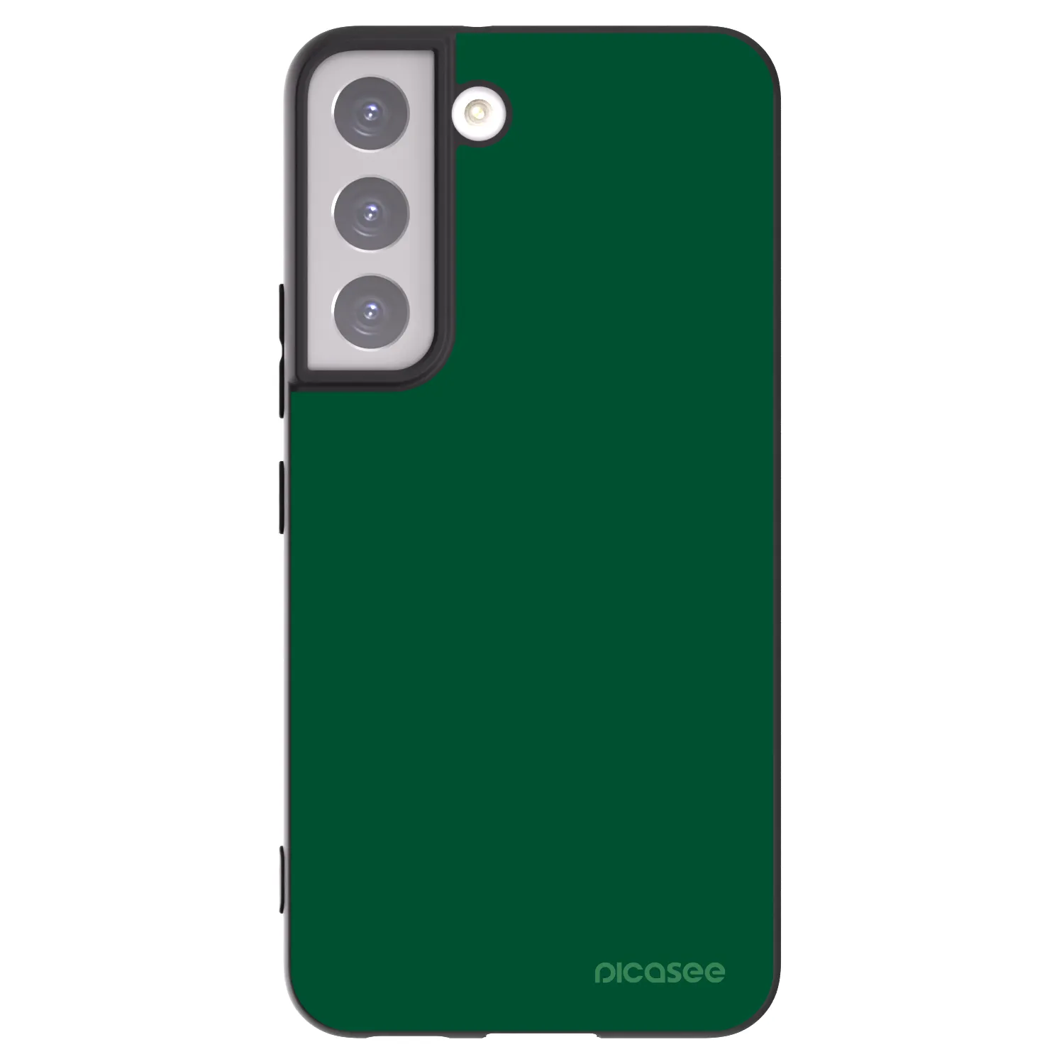 Picasee silikonowe czarne etui na Samsung Galaxy S22 5G - Green Gleam