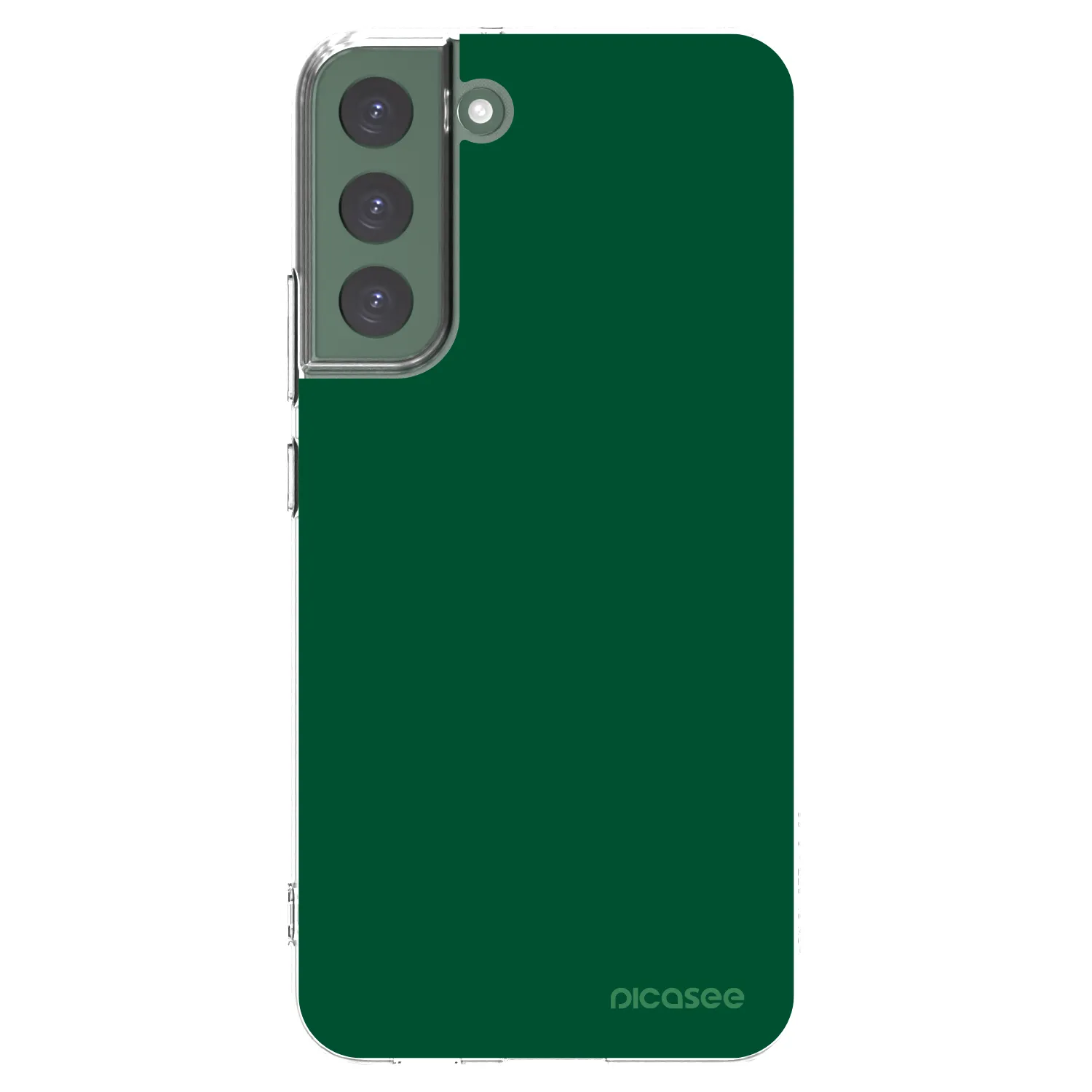 Picasee silikonowe przeźroczyste etui na Samsung Galaxy S22+ 5G - Green Gleam