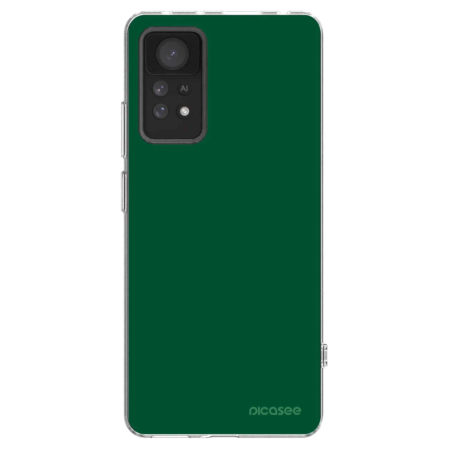 Picasee silikonowe przeźroczyste etui na Xiaomi Redmi Note 11 Pro 5G - Green Gleam