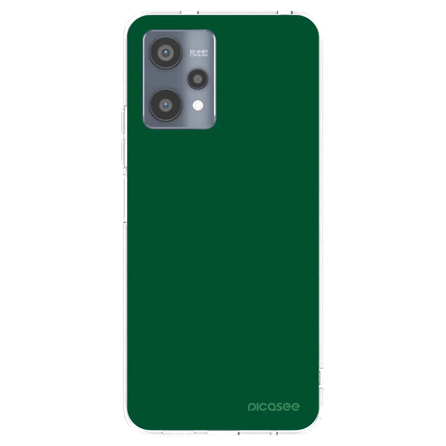 Picasee silikonowe przeźroczyste etui na Realme 9 Pro 5G - Green Gleam