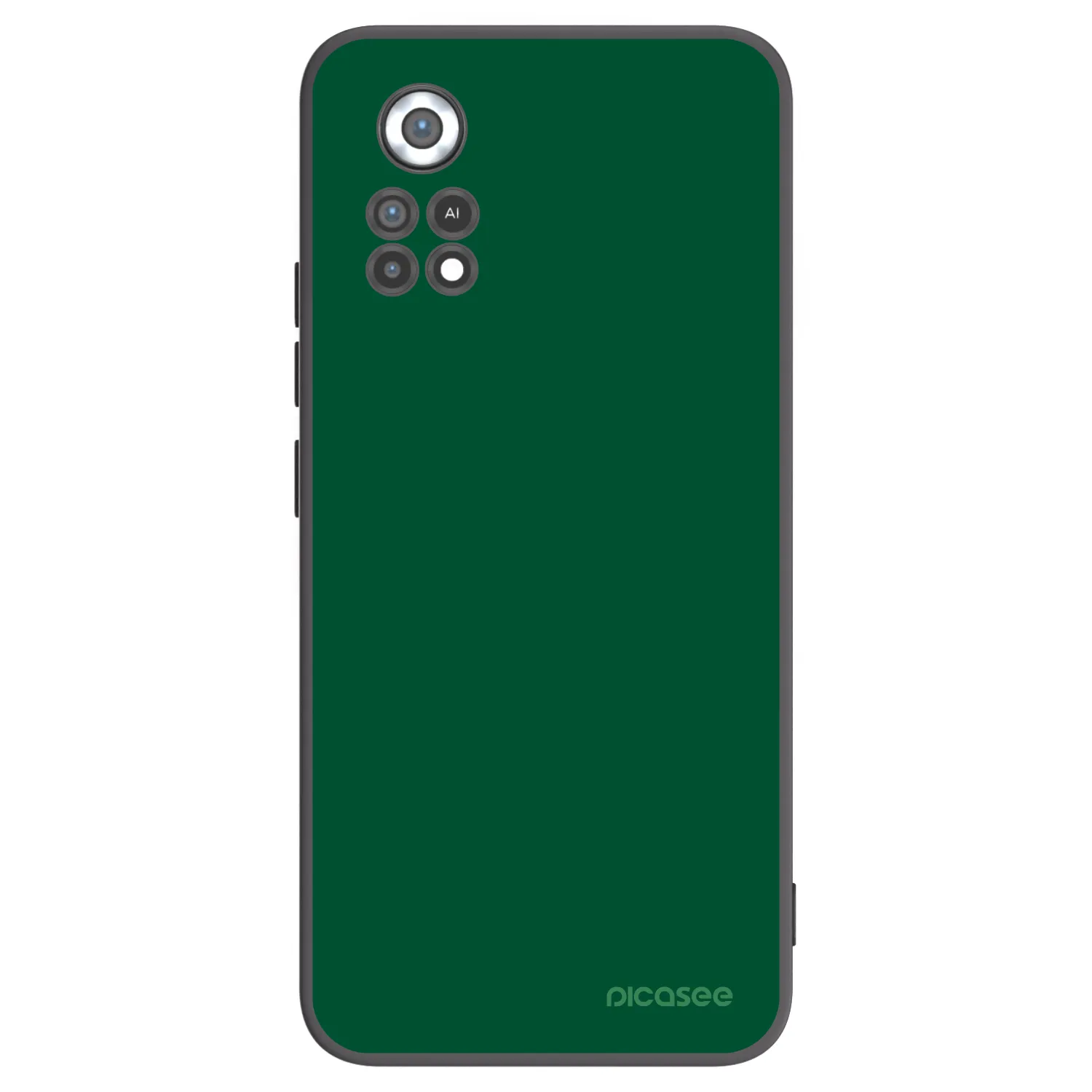 Picasee silikonowe czarne etui na Xiaomi Poco X4 Pro 5G - Green Gleam