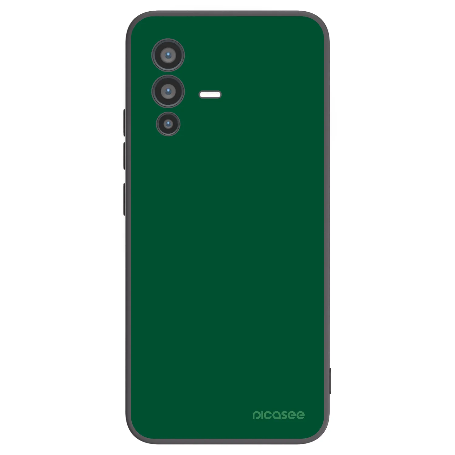 Picasee silikonowe czarne etui na Vivo V23 5G - Green Gleam