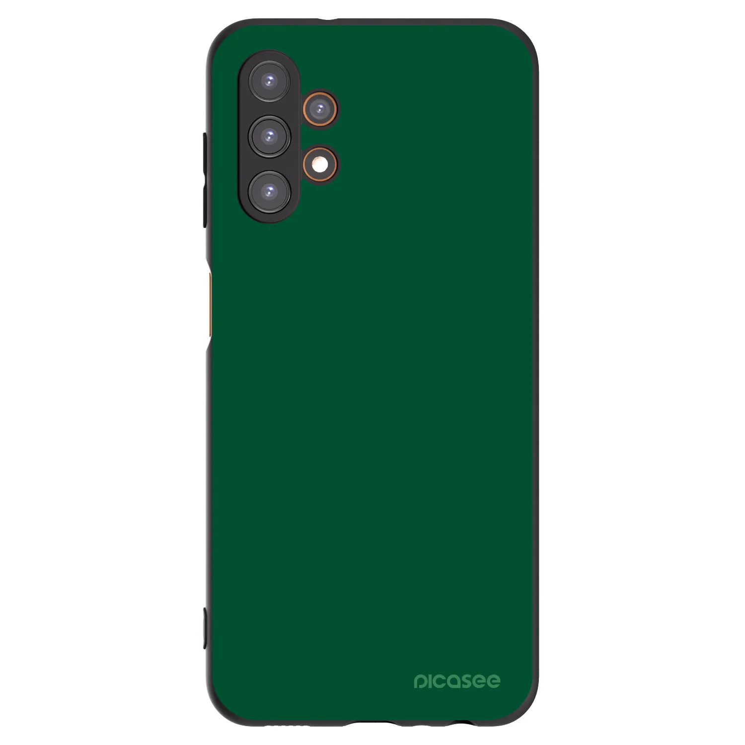 Picasee silikonowe czarne etui na Samsung Galaxy A13 4G A135 - Green Gleam