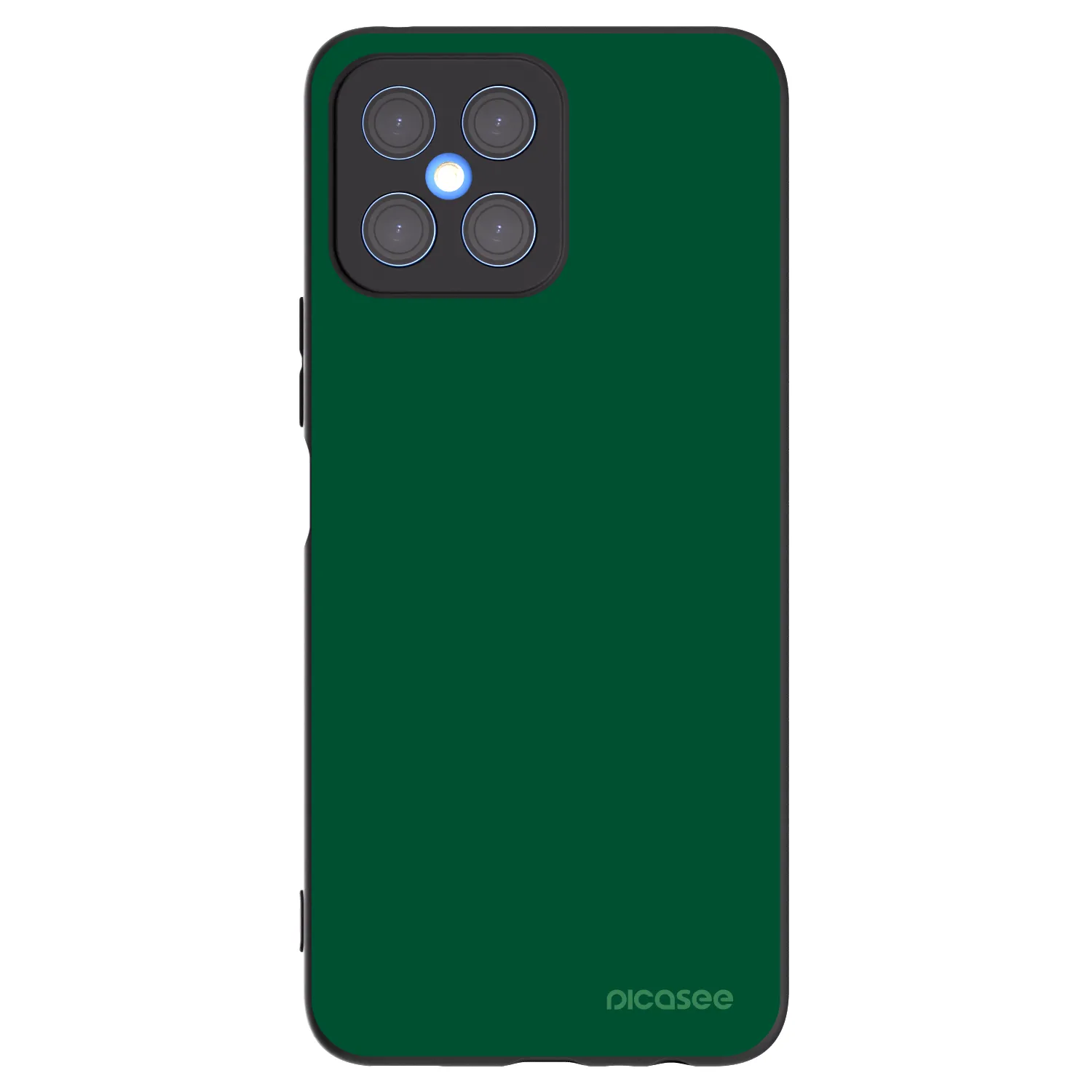 Picasee silikonowe czarne etui na Honor X8 4G - Green Gleam
