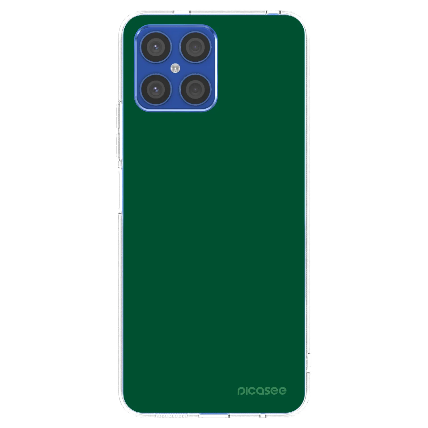 Picasee silikonowe przeźroczyste etui na Honor X8 4G - Green Gleam