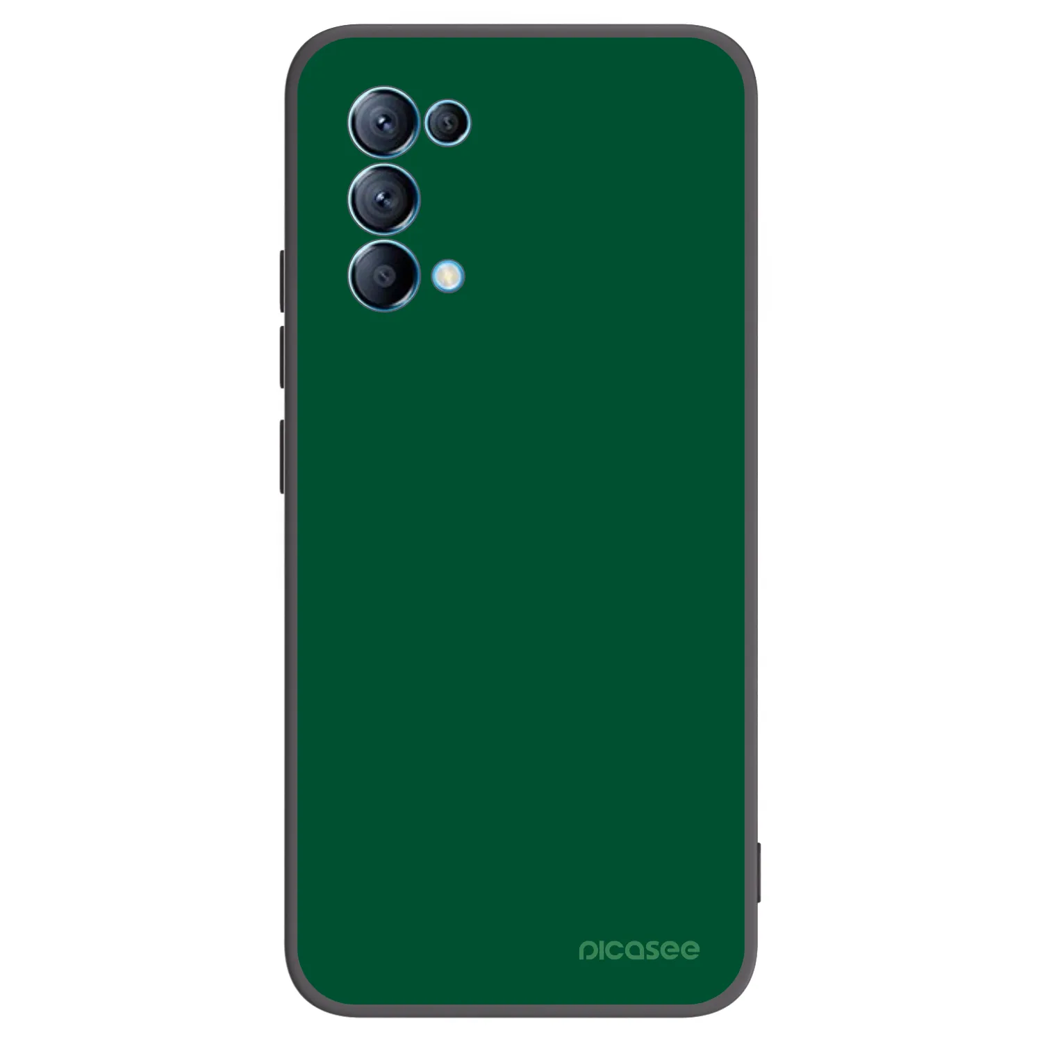 Picasee silikonowe czarne etui na OPPO Reno 5 5G - Green Gleam